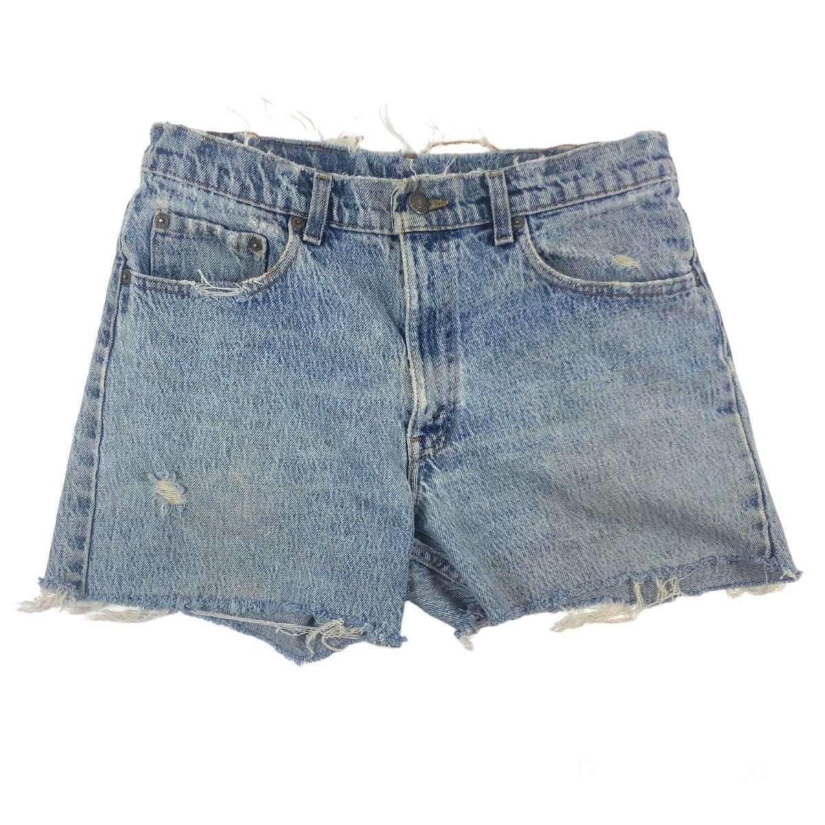 Levi's × Vintage Vintage 80s 90s Levi’s 506 XX Light Acid Wash Jean Shorts Size US 31 - 1 Thumbnail