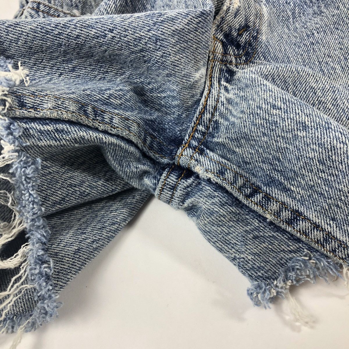 Levi's × Vintage Vintage 80s 90s Levi’s 506 XX Light Acid Wash Jean Shorts Size US 31 - 5 Thumbnail