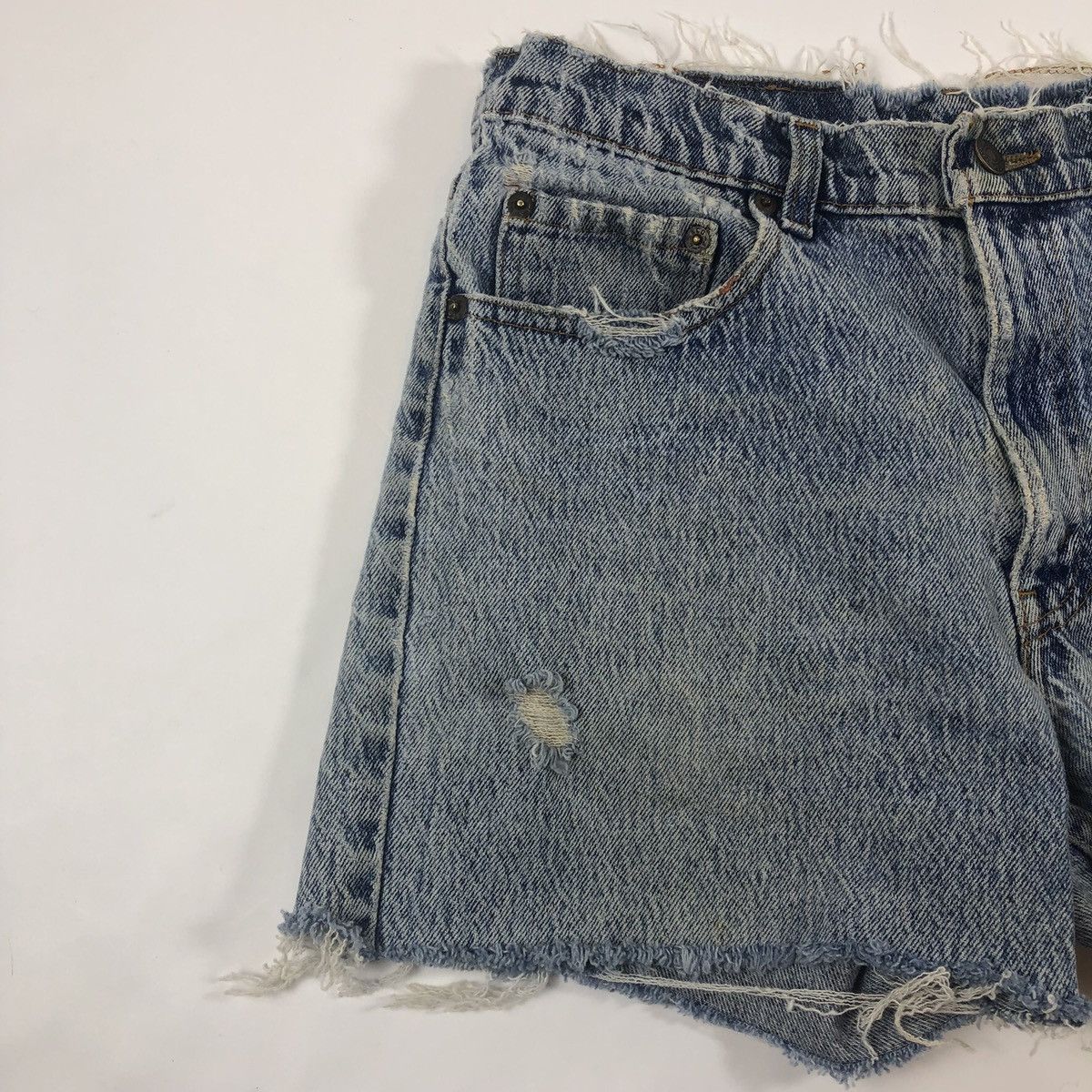 Levi's × Vintage Vintage 80s 90s Levi’s 506 XX Light Acid Wash Jean Shorts Size US 31 - 2 Thumbnail