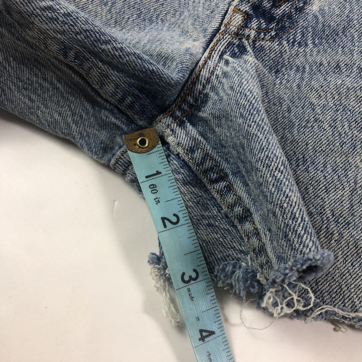 Levi's × Vintage Vintage 80s 90s Levi’s 506 XX Light Acid Wash Jean Shorts Size US 31 - 11 Thumbnail