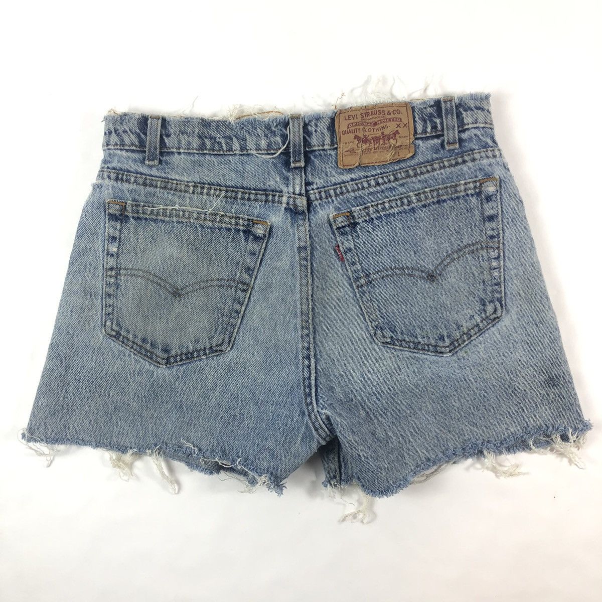Levi's × Vintage Vintage 80s 90s Levi’s 506 XX Light Acid Wash Jean Shorts Size US 31 - 8 Thumbnail