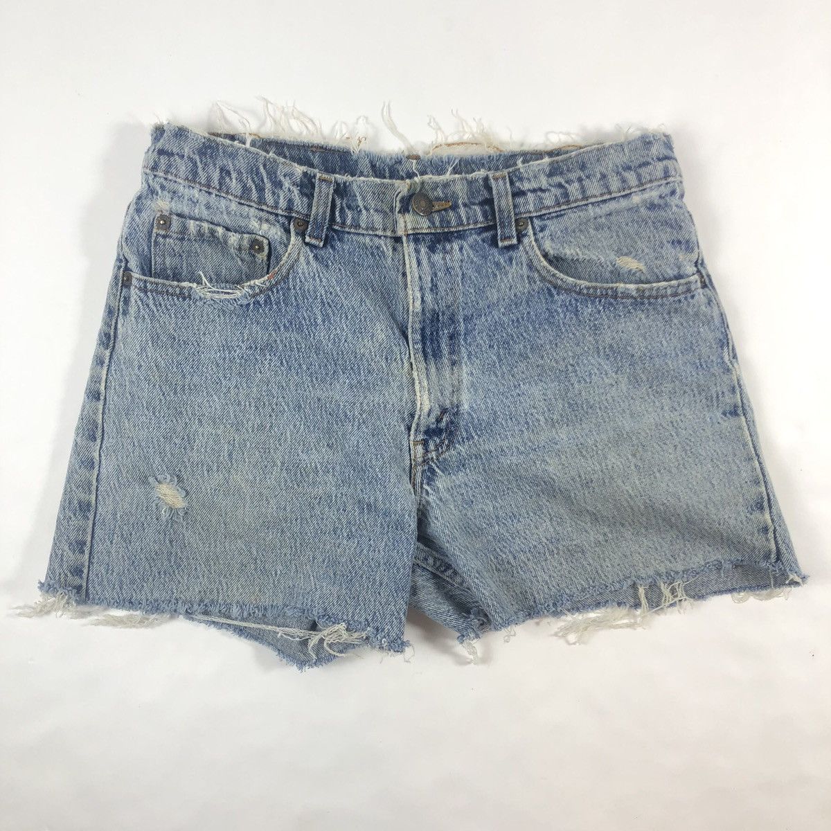Levi's × Vintage Vintage 80s 90s Levi’s 506 XX Light Acid Wash Jean Shorts Size US 31 - 13 Thumbnail
