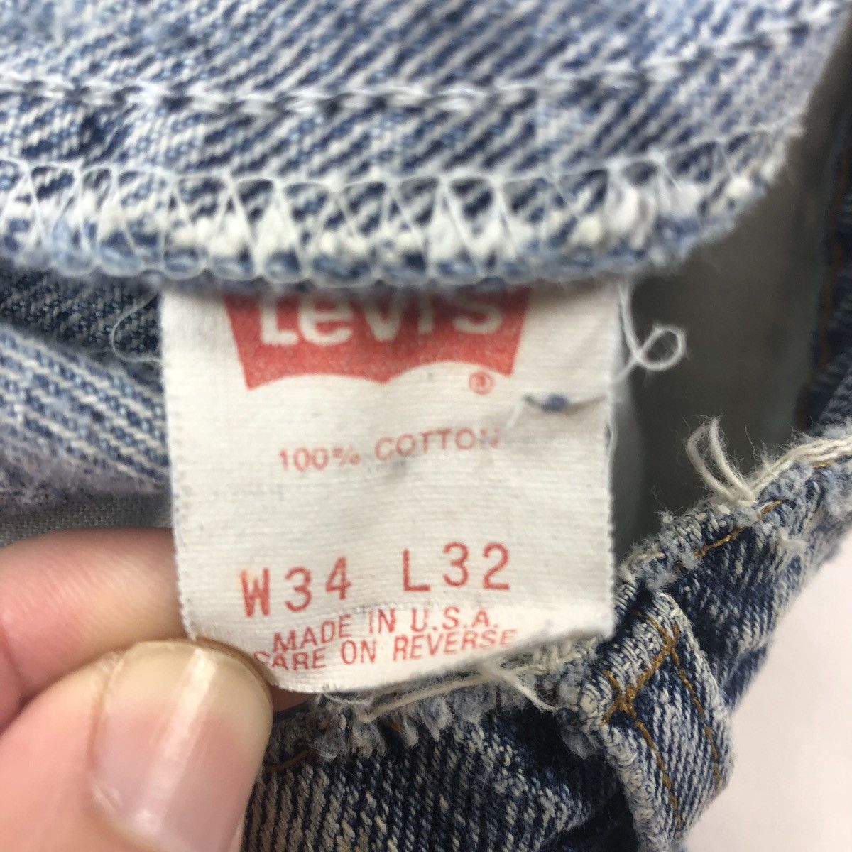 Levi's × Vintage Vintage 80s 90s Levi’s 506 XX Light Acid Wash Jean Shorts Size US 31 - 6 Thumbnail
