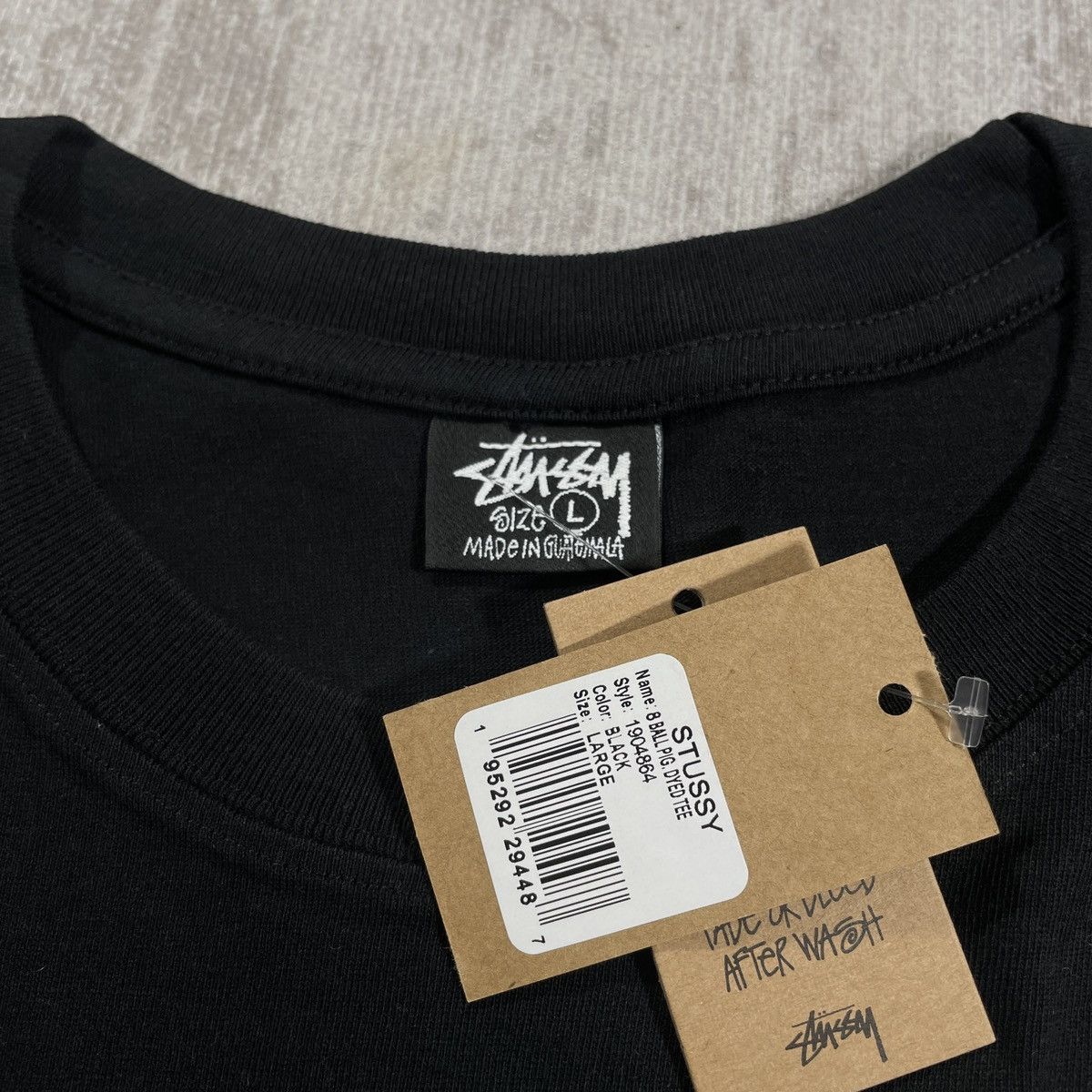 Stussy STUSSY 8-BALL PIG DYED TEE // LARGE Size US L / EU 52-54 / 3 - 4 Thumbnail