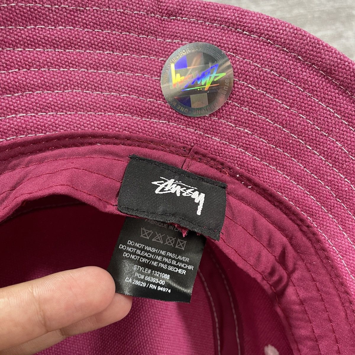 Stussy STUSSY CANVAS BUCKET HAT " WORKGEAR " Size ONE SIZE - 7 Thumbnail
