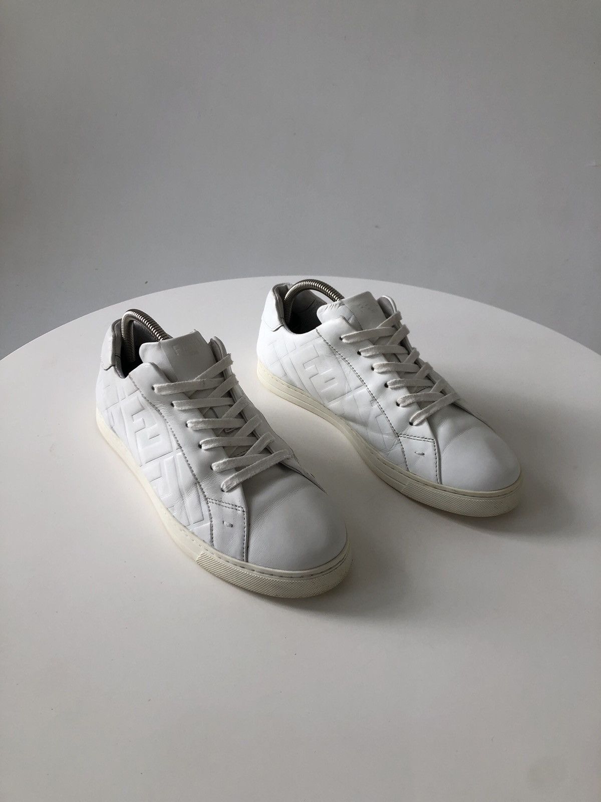 Fendi leather monogram sneakers