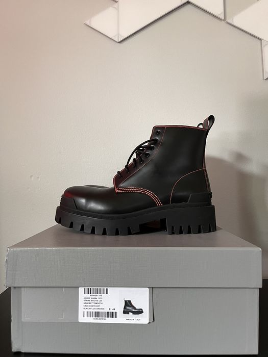 balenciaga boots womens orange