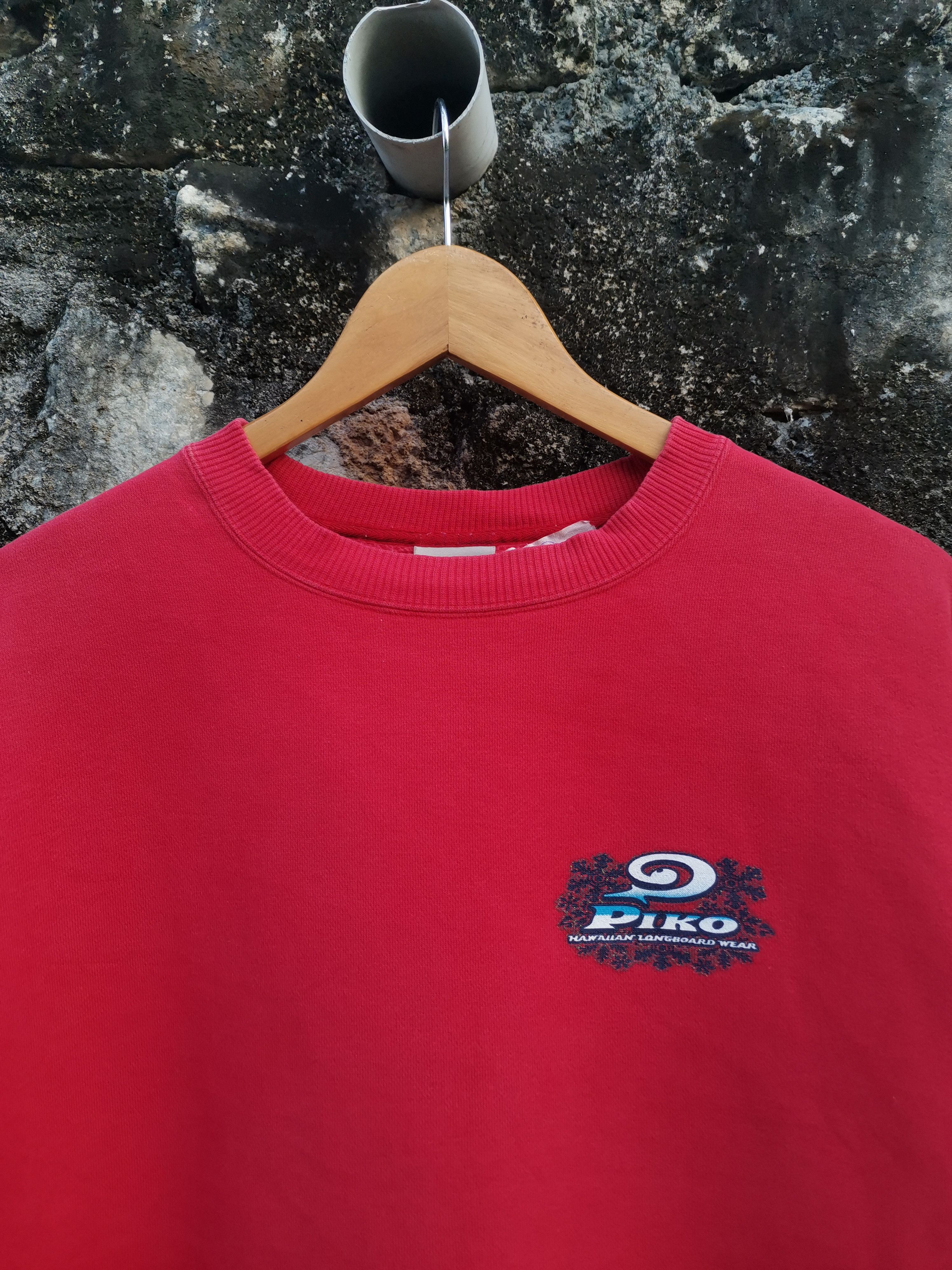 Vintage Vintage 90s Piko Hawaiian Longboard Wear Sweatshirt Size US L / EU 52-54 / 3 - 4 Thumbnail