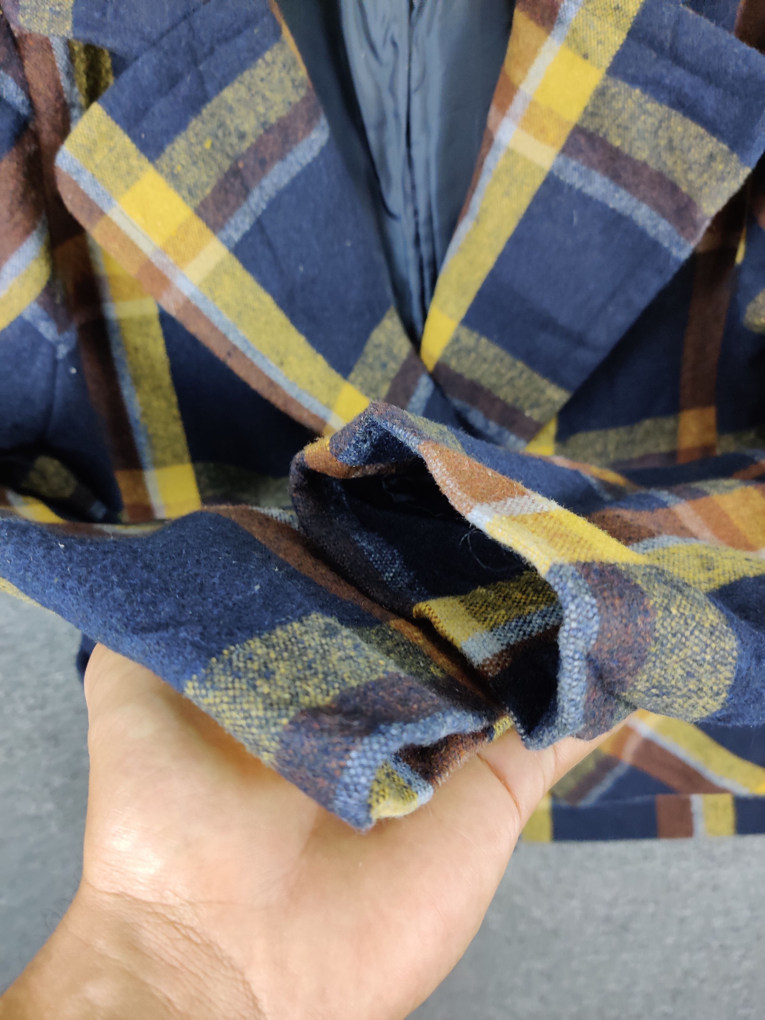 Japanese Brand Vintage As Know As Shadow Plaid Checkered Blazer Coat Size US M / EU 48-50 / 2 - 9 Thumbnail