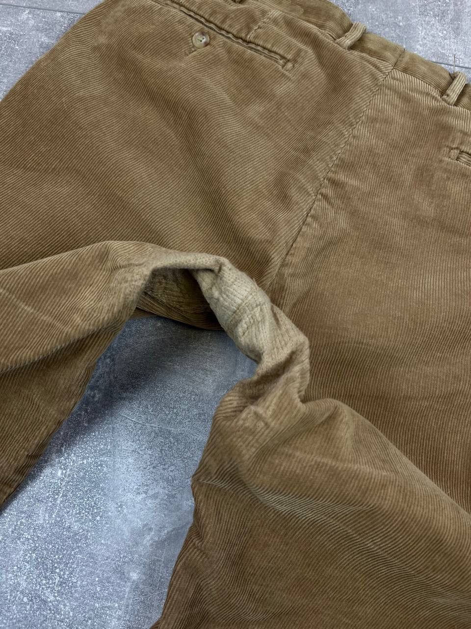 Vintage Men’s vintage velvet polo Ralph Lauren Brown Size US 36 / EU 52 - 5 Thumbnail