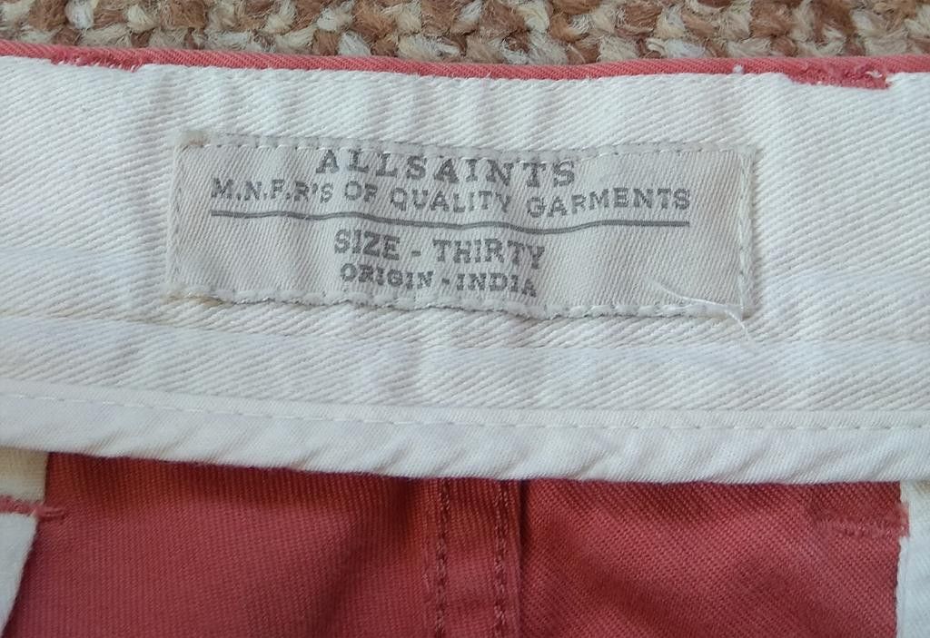 Allsaints AllSaints Mitre Cotton Shorts size W30 Size US 30 / EU 46 - 5 Thumbnail
