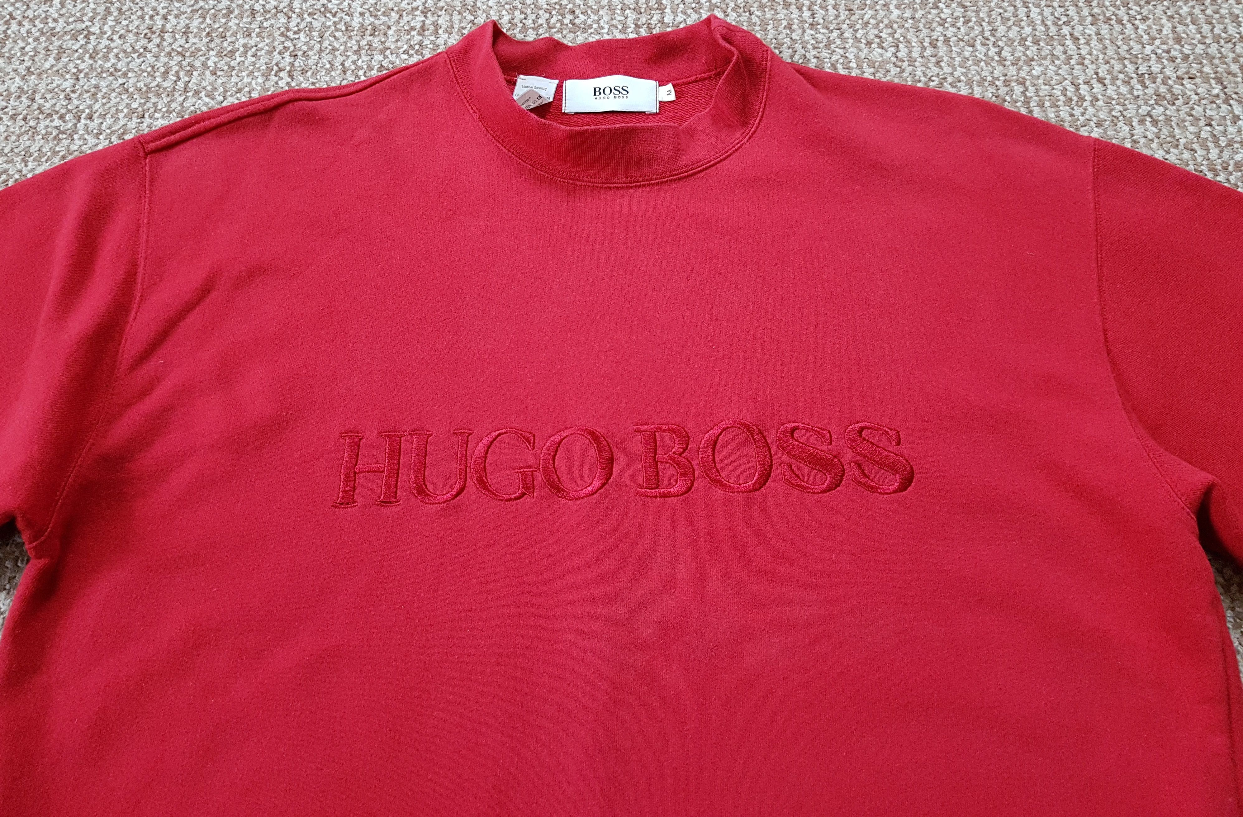 Hugo Boss × Vintage Hugo Boss Vintage Big Logo Sweatshirt made in Germany Size US M / EU 48-50 / 2 - 5 Thumbnail