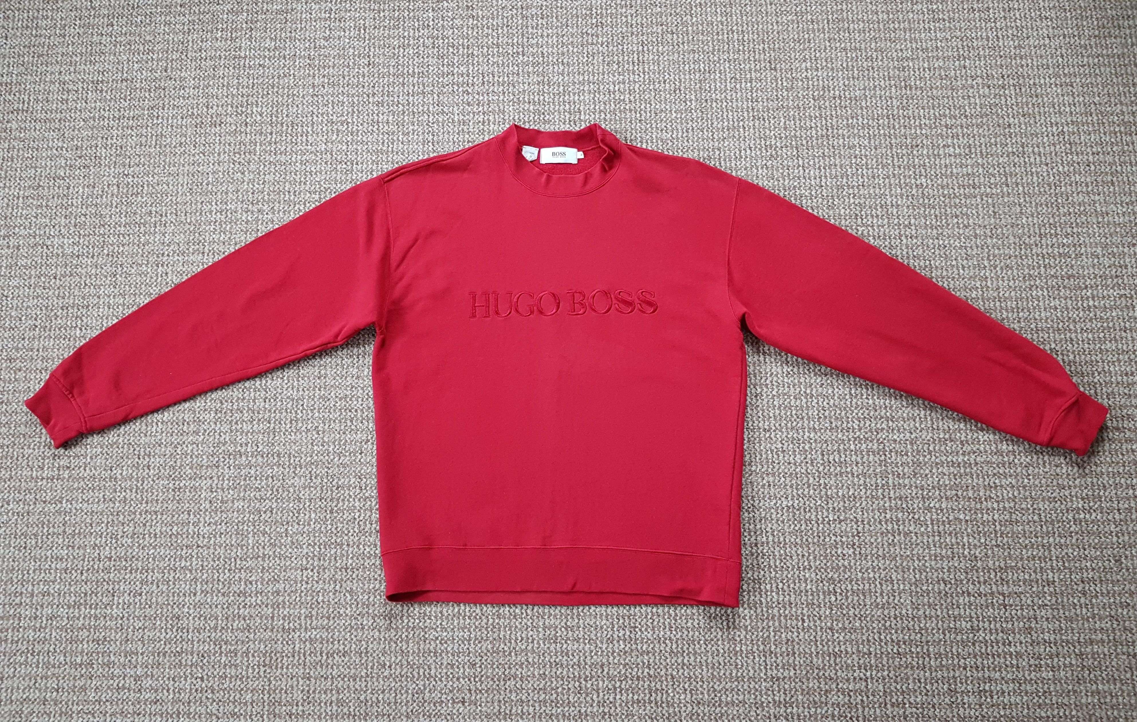 Hugo Boss × Vintage Hugo Boss Vintage Big Logo Sweatshirt made in Germany Size US M / EU 48-50 / 2 - 1 Thumbnail