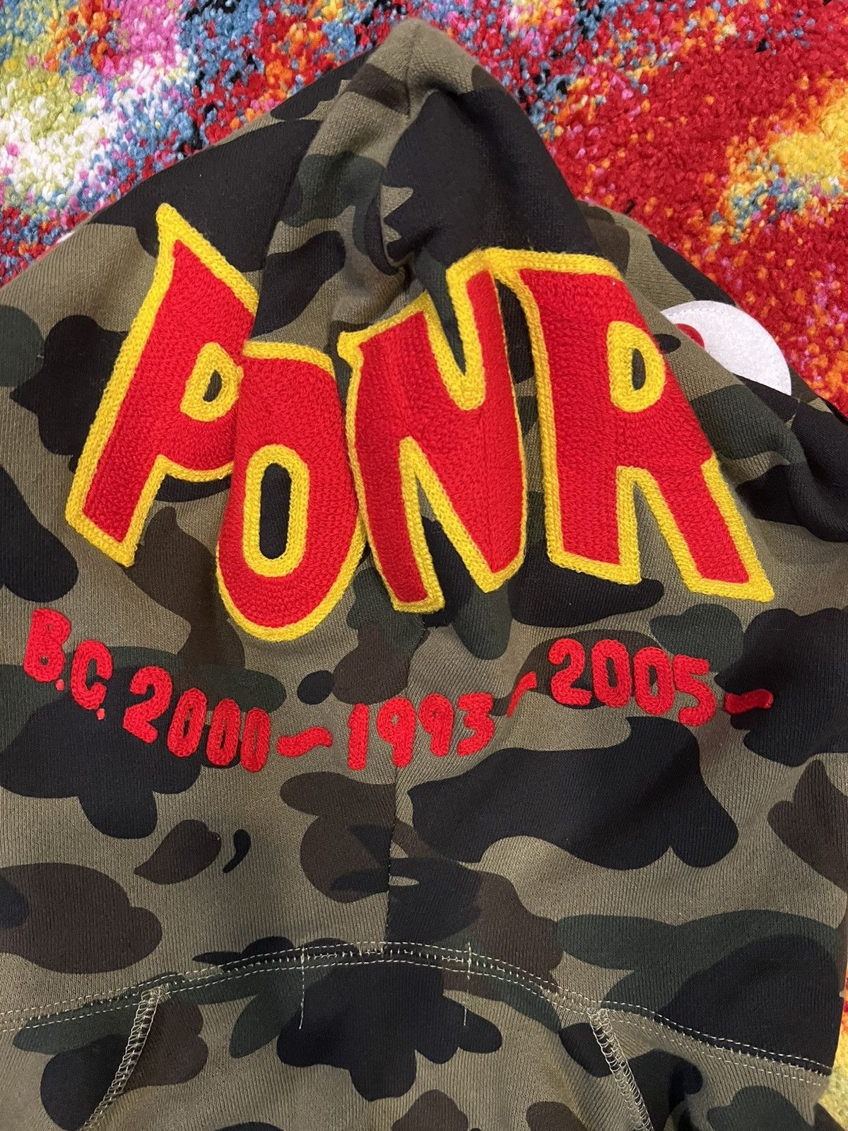 Bape 1st Camo PONR Shark Full Zip Hoodie Size US M / EU 48-50 / 2 - 4 Thumbnail