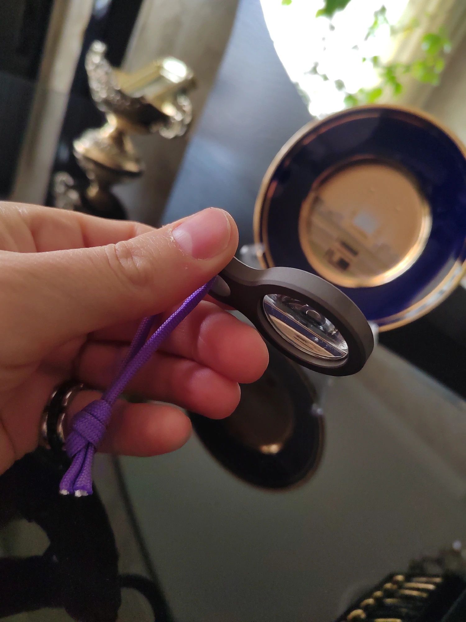 Other Magnifying Glass Titanium Pendant Camping Gift For Him Size ONE SIZE - 2 Thumbnail