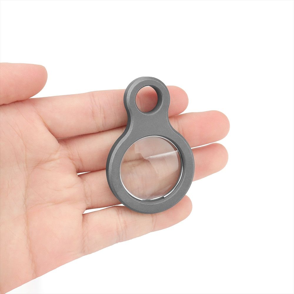 Other Magnifying Glass Titanium Pendant Camping Gift For Him Size ONE SIZE - 1 Thumbnail