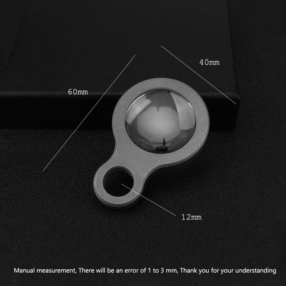 Other Magnifying Glass Titanium Pendant Camping Gift For Him Size ONE SIZE - 4 Thumbnail