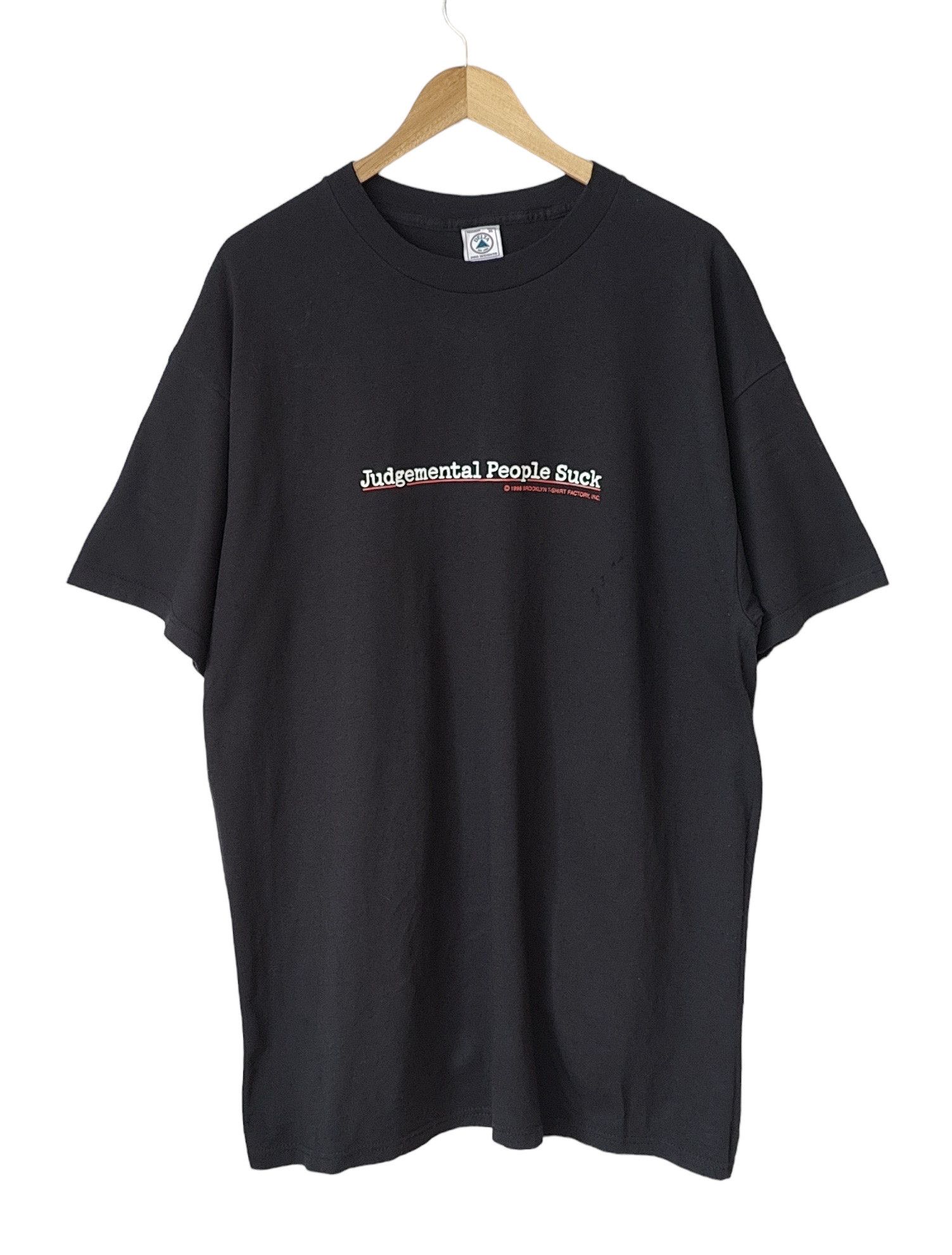 Brooklyn Clothing × Brooklyn Projects × Vintage Judgemental People Suck 1998 Brooklyn Factory Vintage tshirt Size US XL / EU 56 / 4 - 1 Thumbnail
