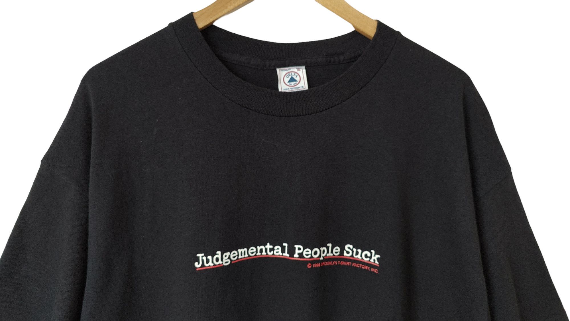 Brooklyn Clothing × Brooklyn Projects × Vintage Judgemental People Suck 1998 Brooklyn Factory Vintage tshirt Size US XL / EU 56 / 4 - 2 Thumbnail