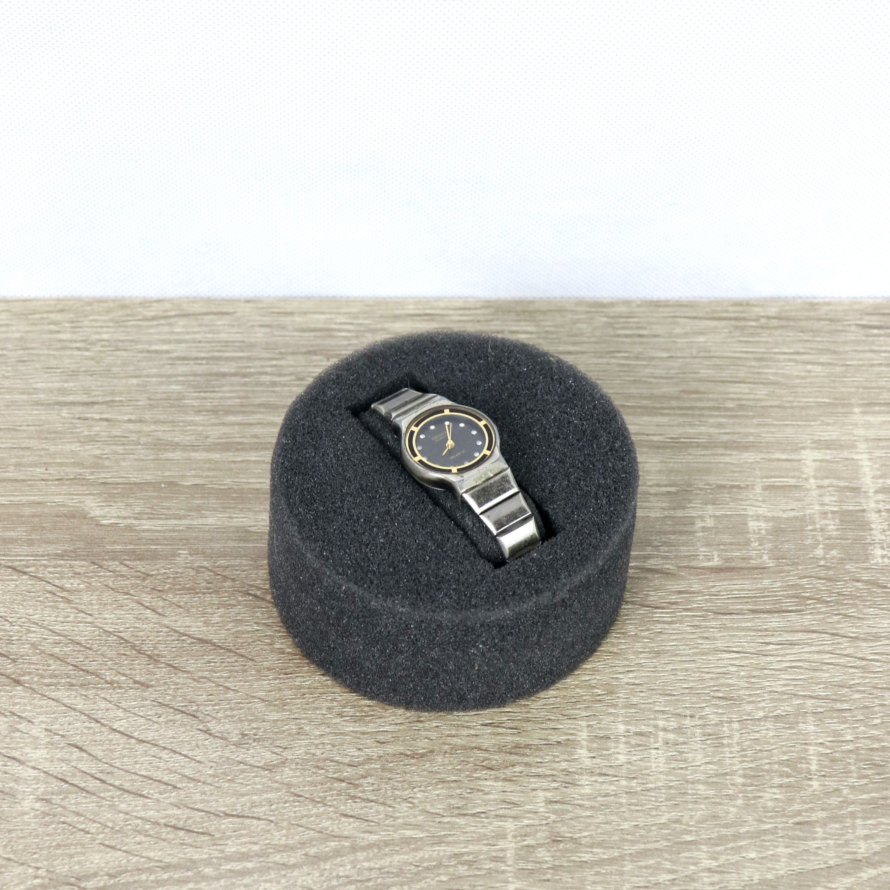 image of Archival Clothing x Seiko Clocks Vintagesmall Slim Watches in Black Steel, Men's