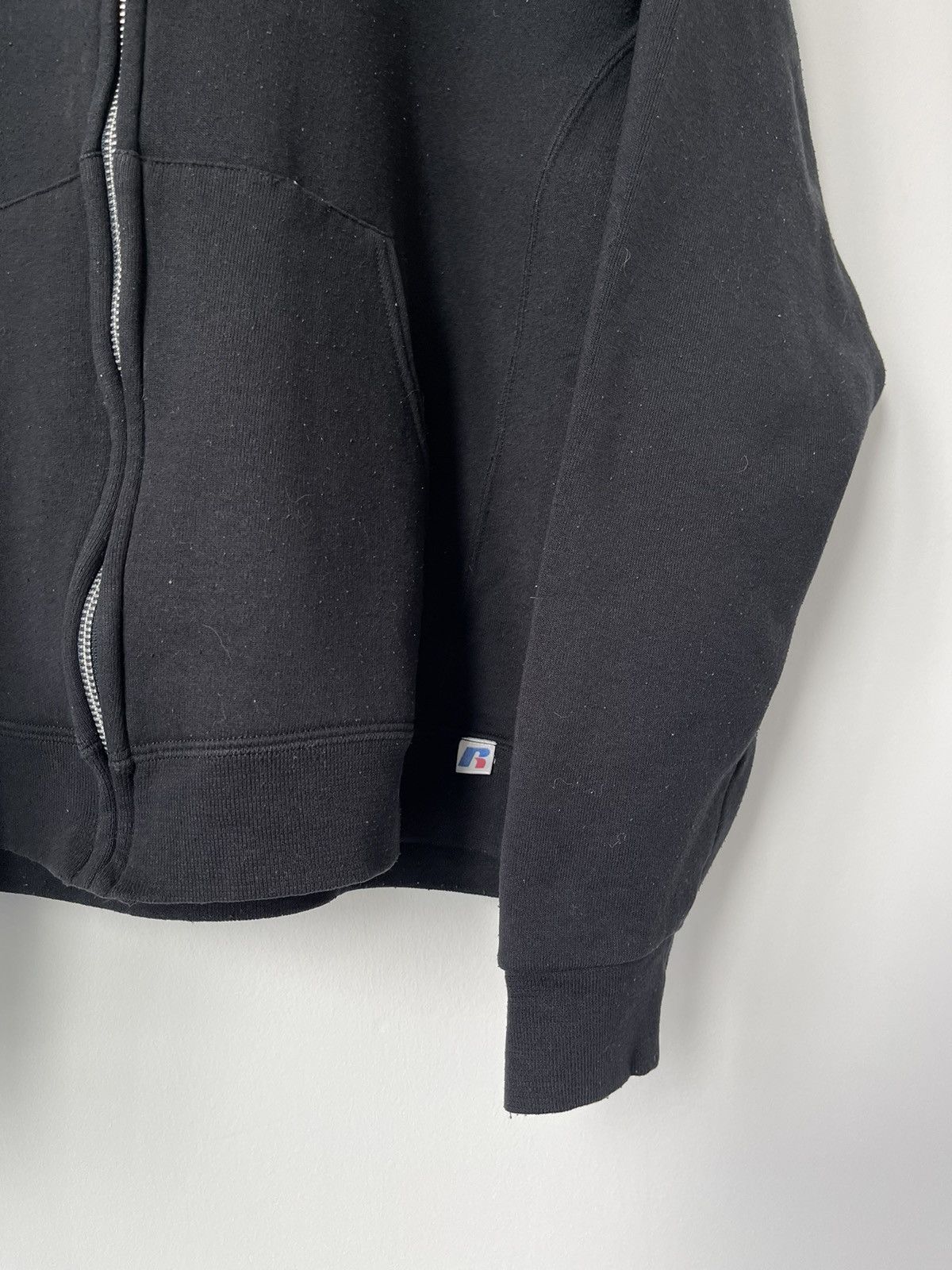 Russell Athletic BLACK RUSSELL ZIP UP HOODIE - 1990S Size US L / EU 52-54 / 3 - 3 Thumbnail