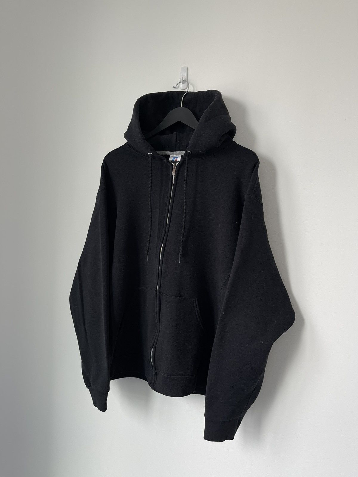 Russell Athletic BLACK RUSSELL ZIP UP HOODIE - 1990S Size US L / EU 52-54 / 3 - 5 Thumbnail