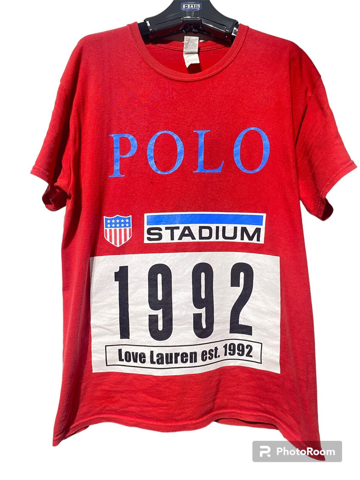 Vintage POLO STADIUM LOVE LAUREN 1992 GILDAN Size US L / EU 52-54 / 3 - 1 Thumbnail