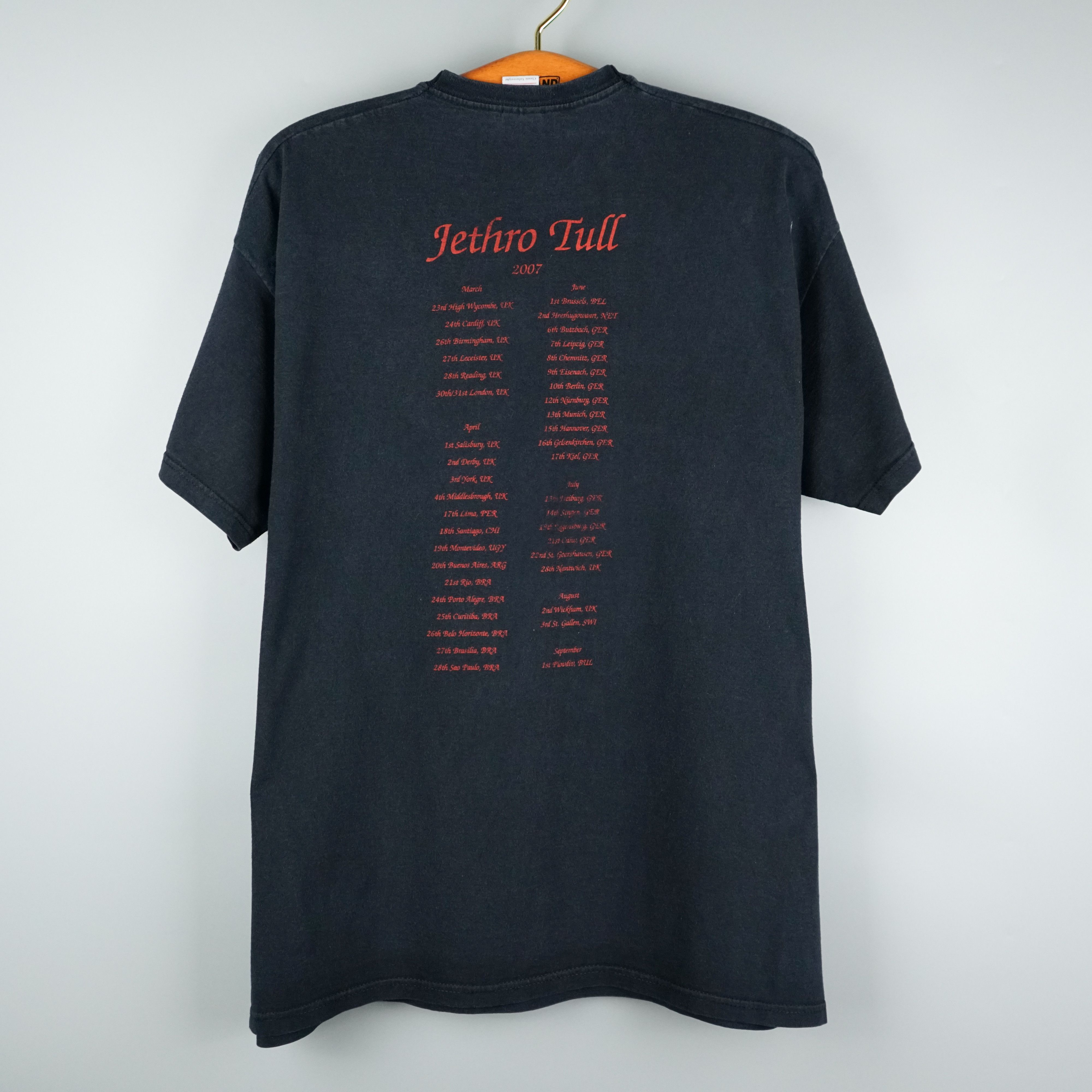 Band Tees × Vintage 2007 Jethro Tull tour t shirt Size US XL / EU 56 / 4 - 6 Thumbnail