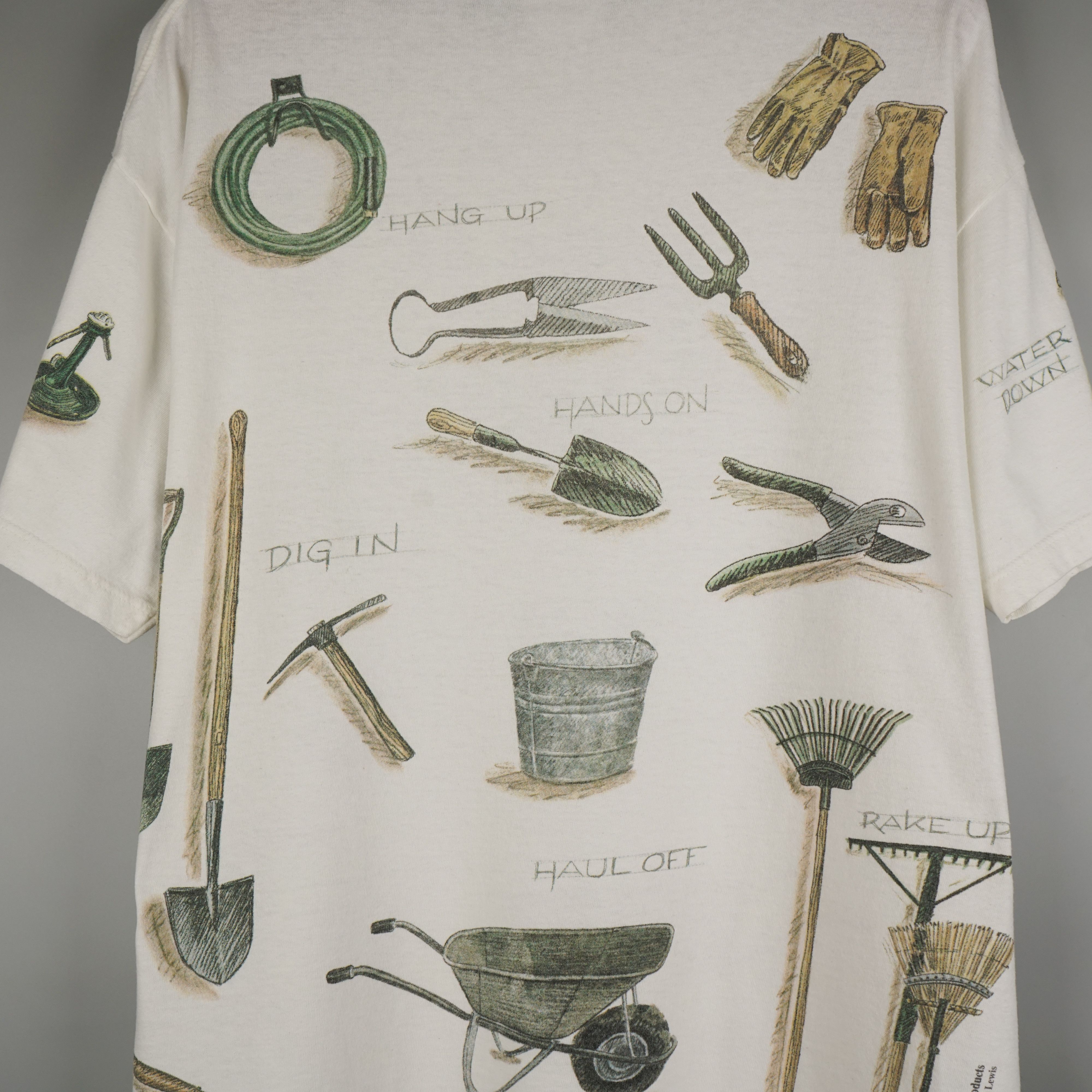 Arts & Science × Vintage Vintage rel-e-vant Garden Illustration t shirt 1999 Size US XXL / EU 58 / 5 - 7 Thumbnail