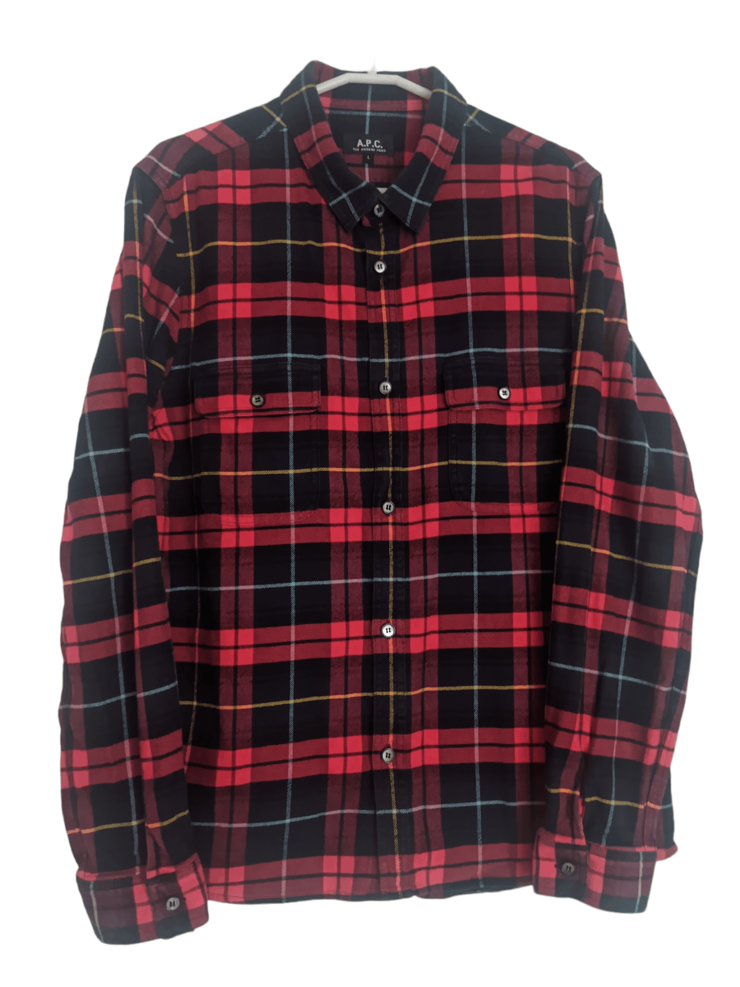 A.P.C. A.P.C Plaid Flannel Size US L / EU 52-54 / 3 - 5 Thumbnail