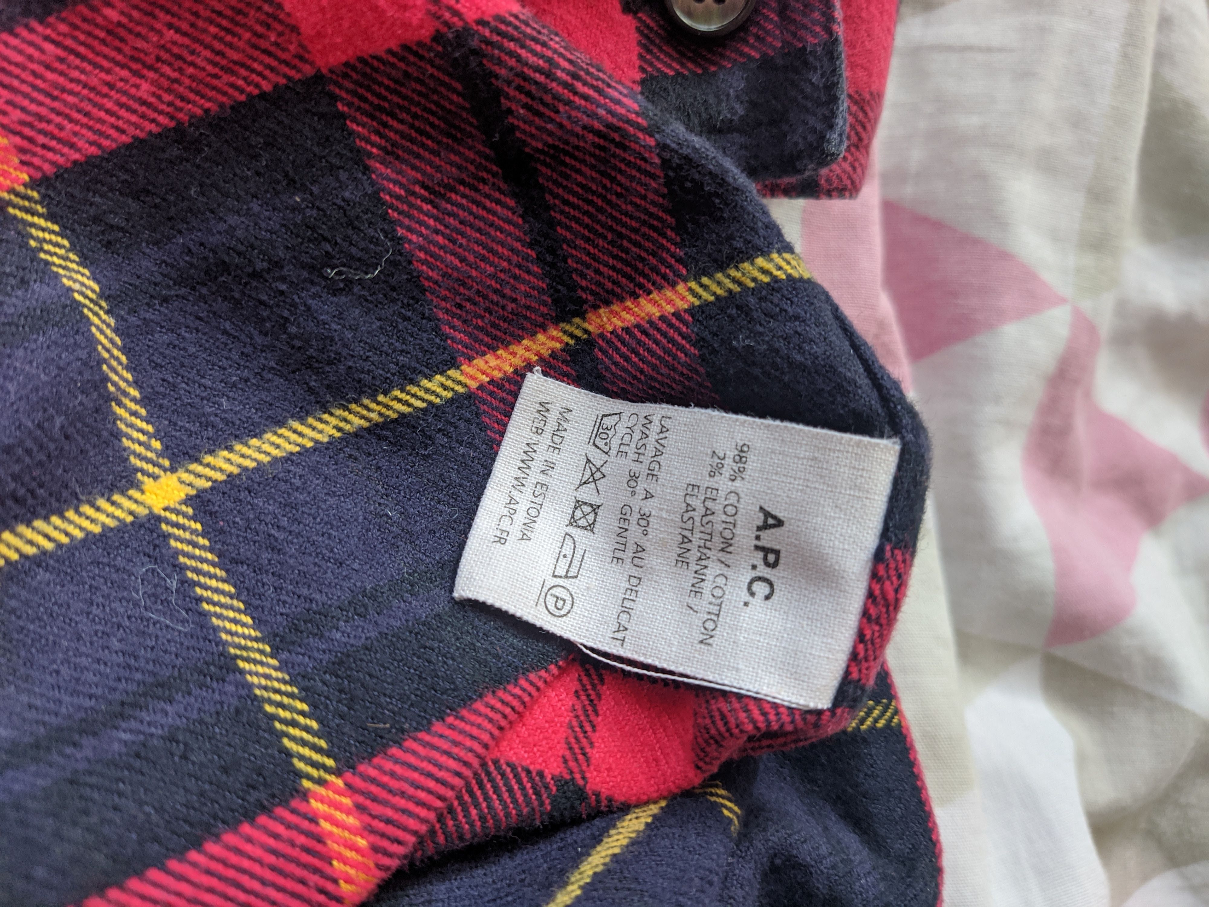 A.P.C. A.P.C Plaid Flannel Size US L / EU 52-54 / 3 - 10 Thumbnail