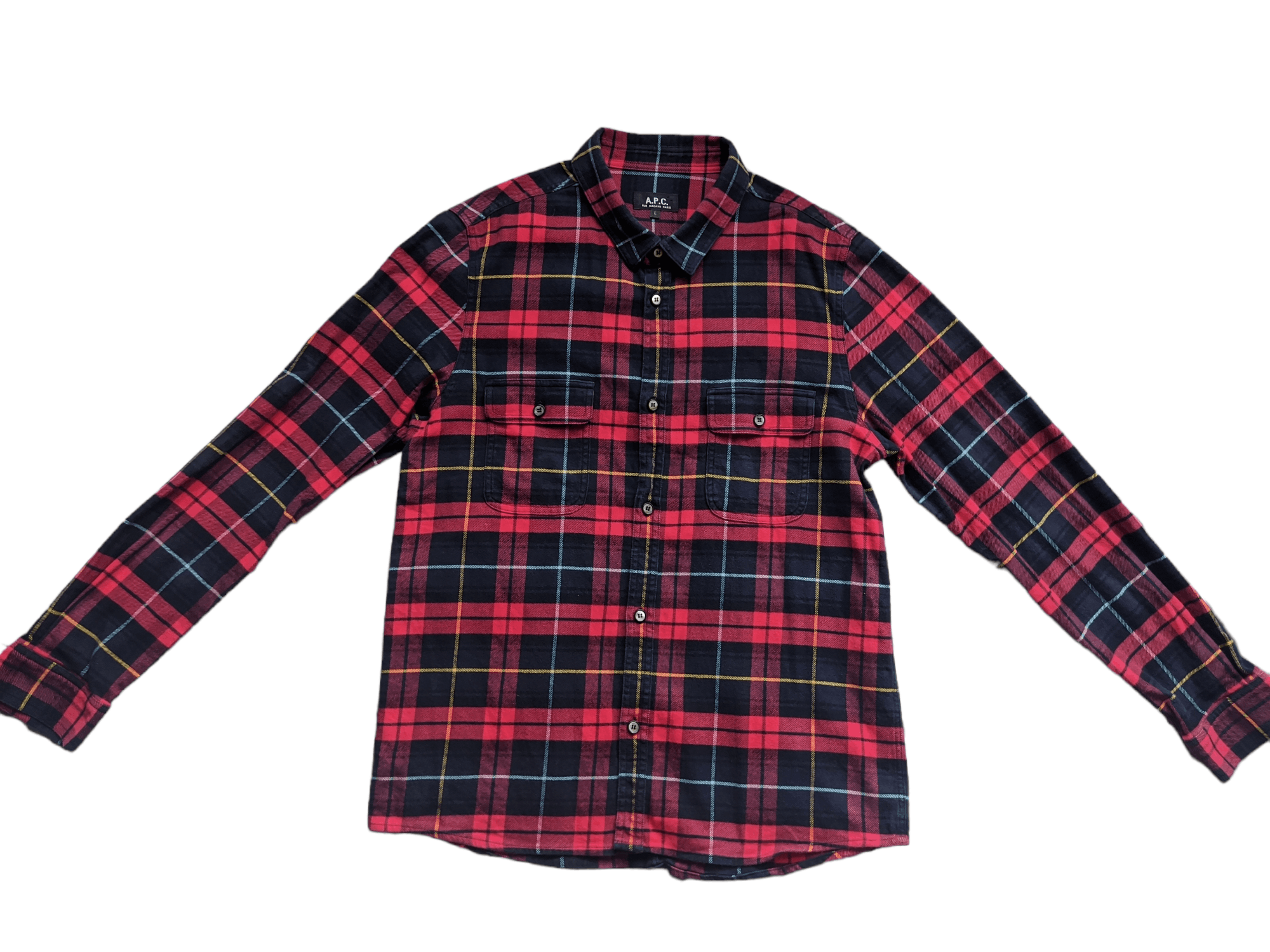 A.P.C. A.P.C Plaid Flannel Size US L / EU 52-54 / 3 - 3 Thumbnail