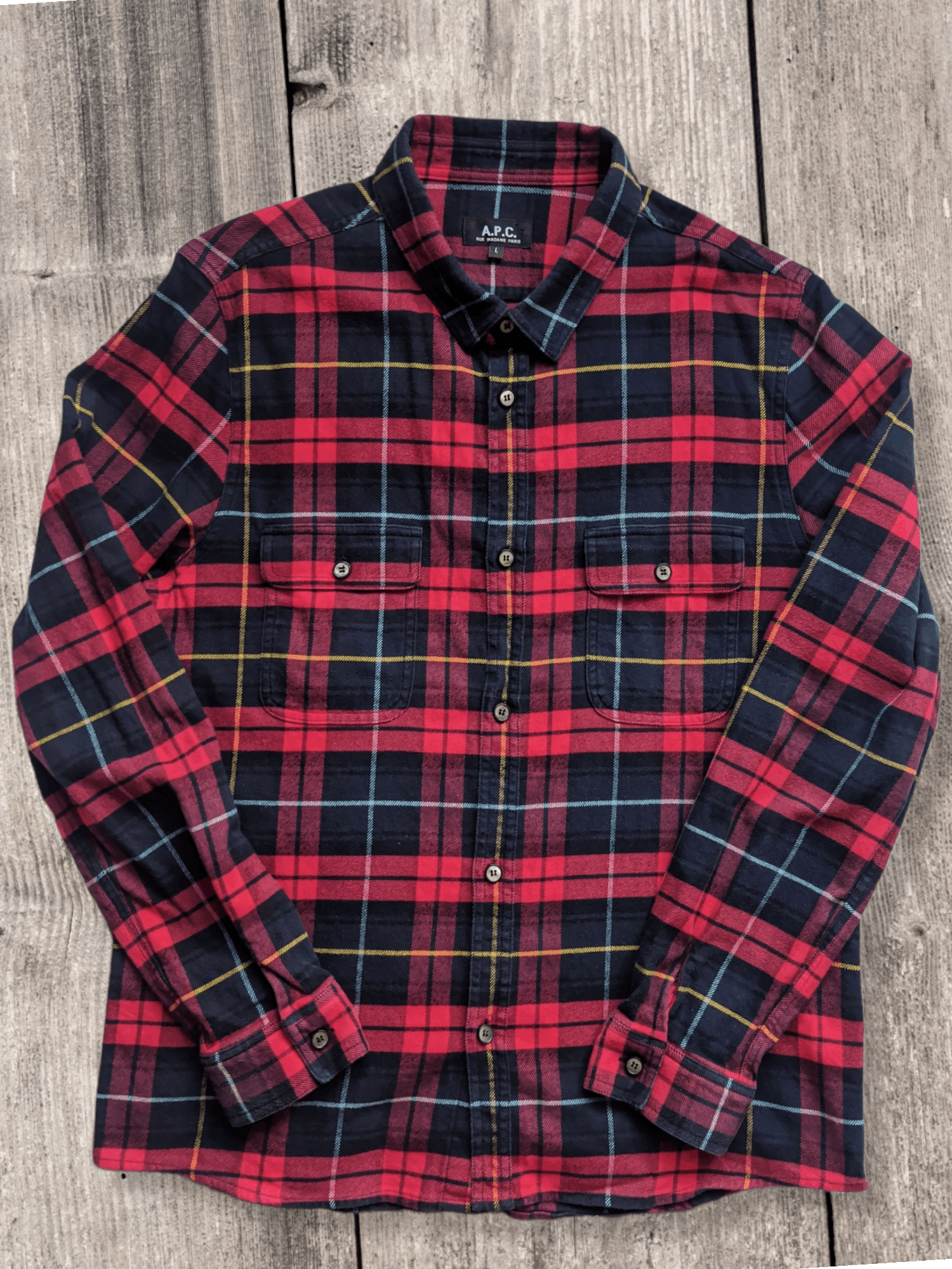 A.P.C. A.P.C Plaid Flannel Size US L / EU 52-54 / 3 - 1 Thumbnail