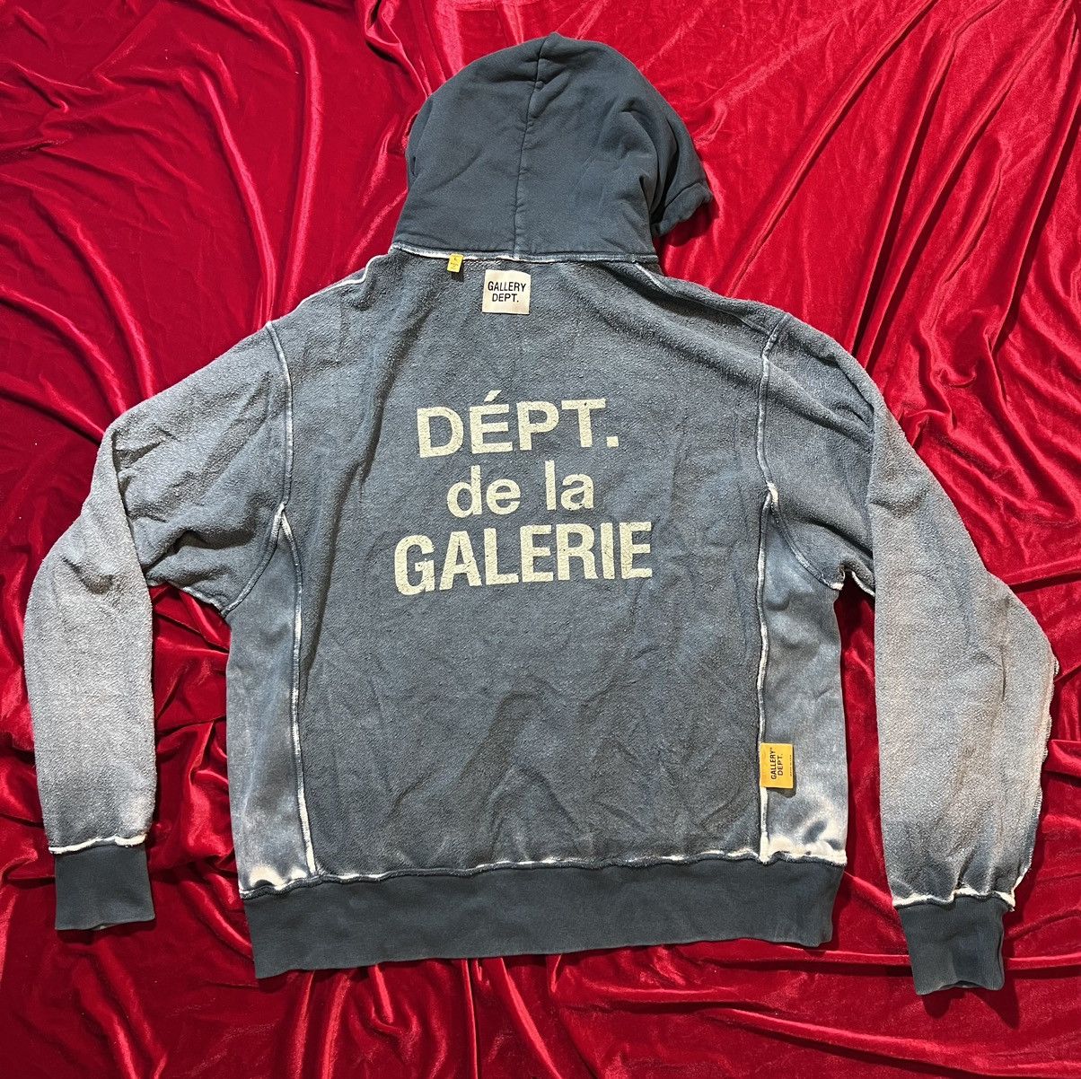 image of Gallery Dept Navy Reversible French Hoodie, Men's (Size Large)