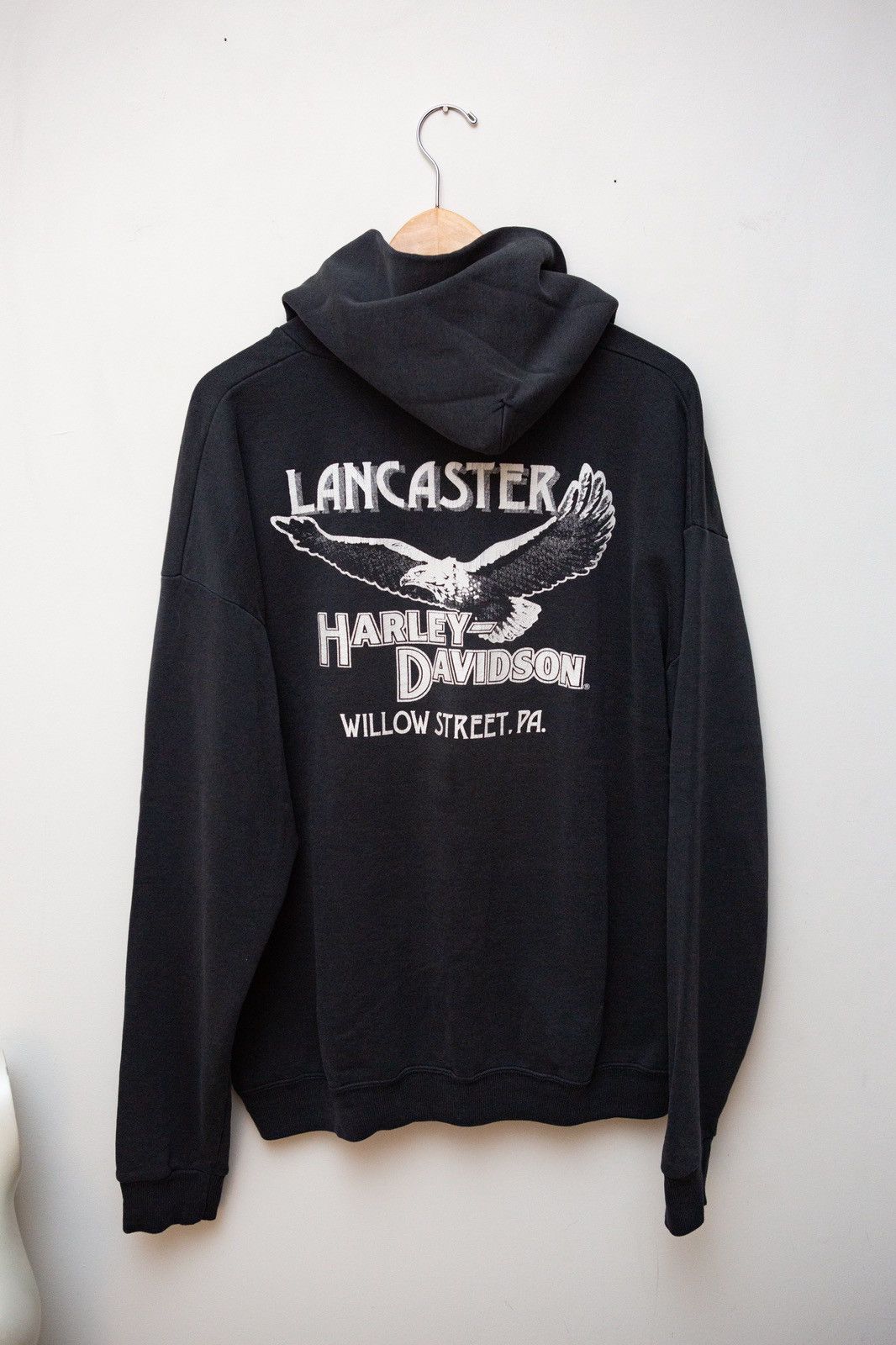 Vintage Vtg Harley Davidson ‘92 Lancaster Pa worn in hoodie XL Grailed