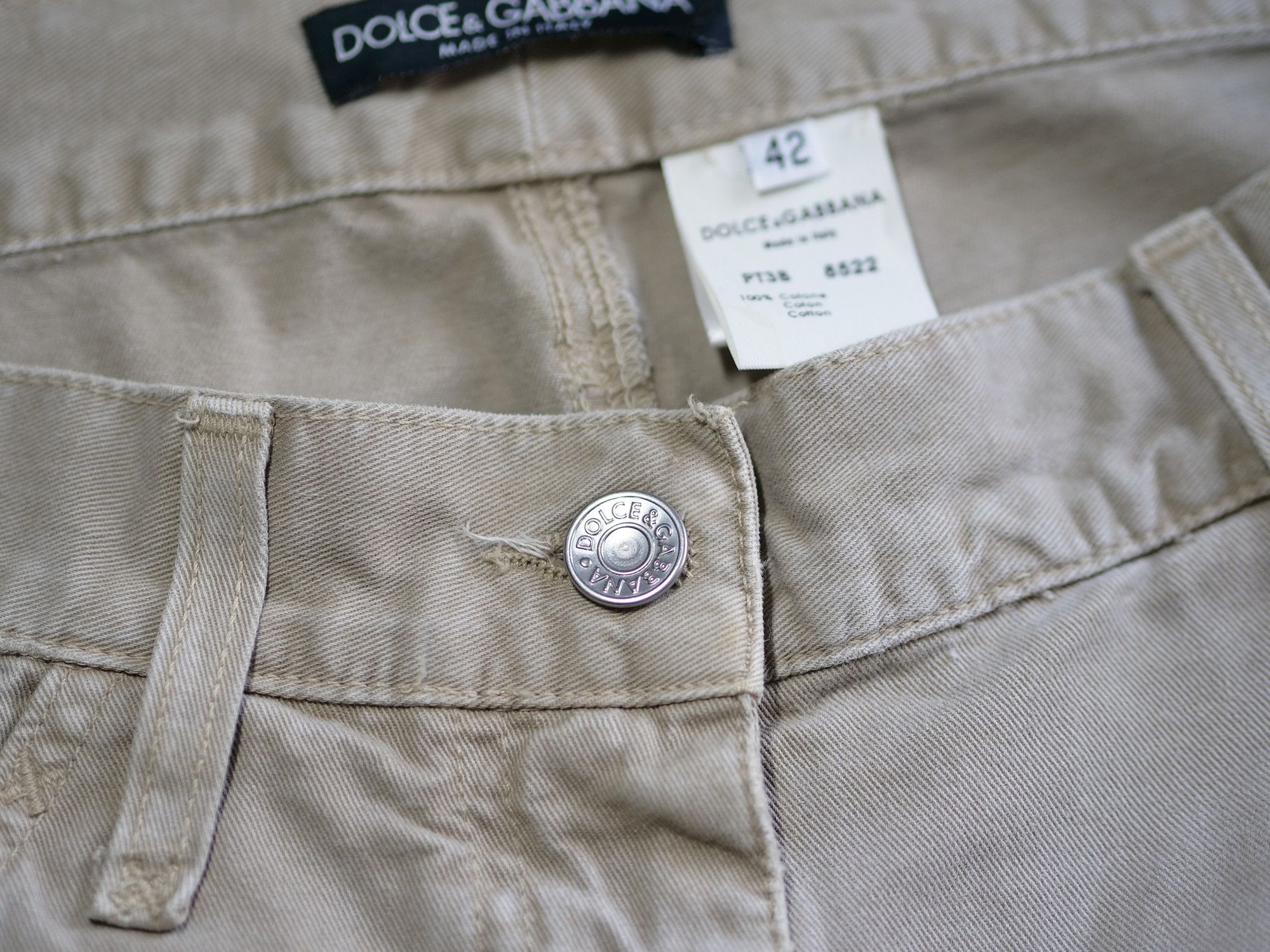 Dolce & Gabbana Dolce & Gabbana new women's cotton pants Size 28" / US 6 / IT 42 - 3 Thumbnail