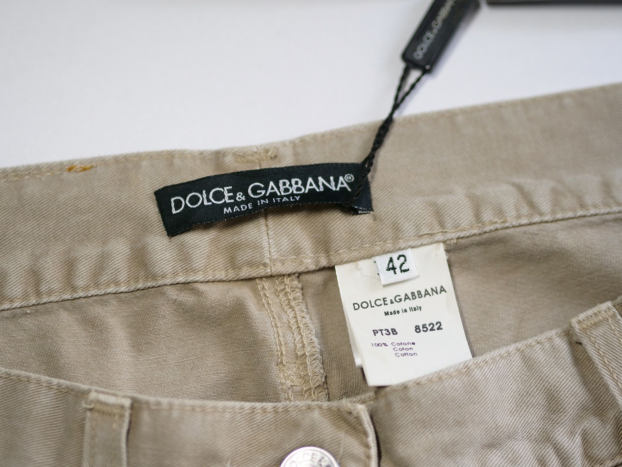 Dolce & Gabbana Dolce & Gabbana new women's cotton pants Size 28" / US 6 / IT 42 - 4 Thumbnail