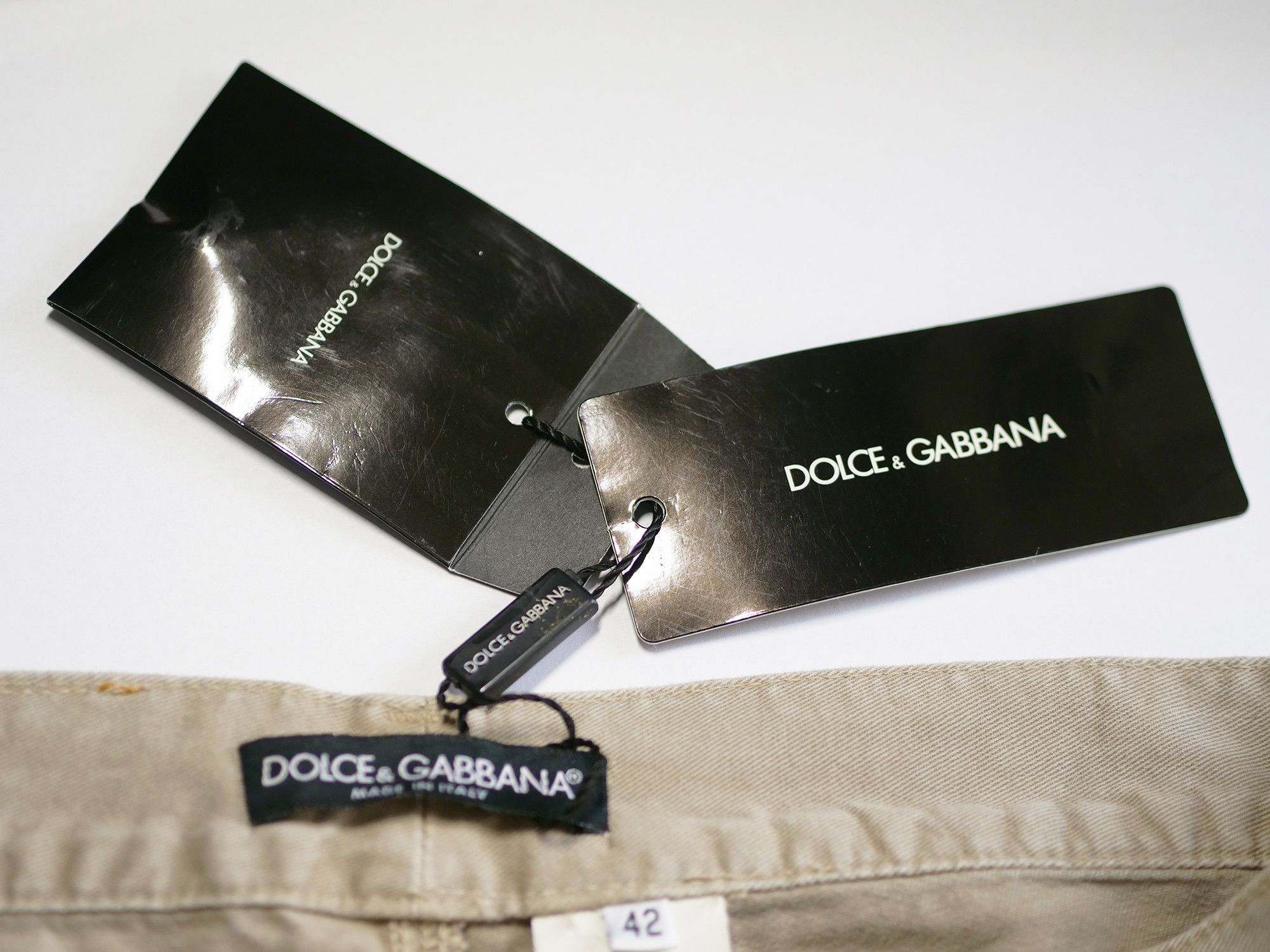 Dolce & Gabbana Dolce & Gabbana new women's cotton pants Size 28" / US 6 / IT 42 - 6 Thumbnail