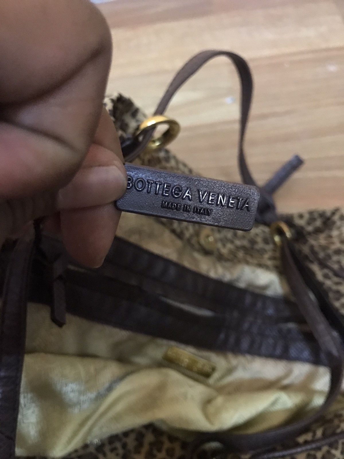 Bottega Veneta ‼️MADE IN ITALY BOTTEGA VENETA HANDBAG LEOPARD DESIGN‼️ Size ONE SIZE - 7 Thumbnail