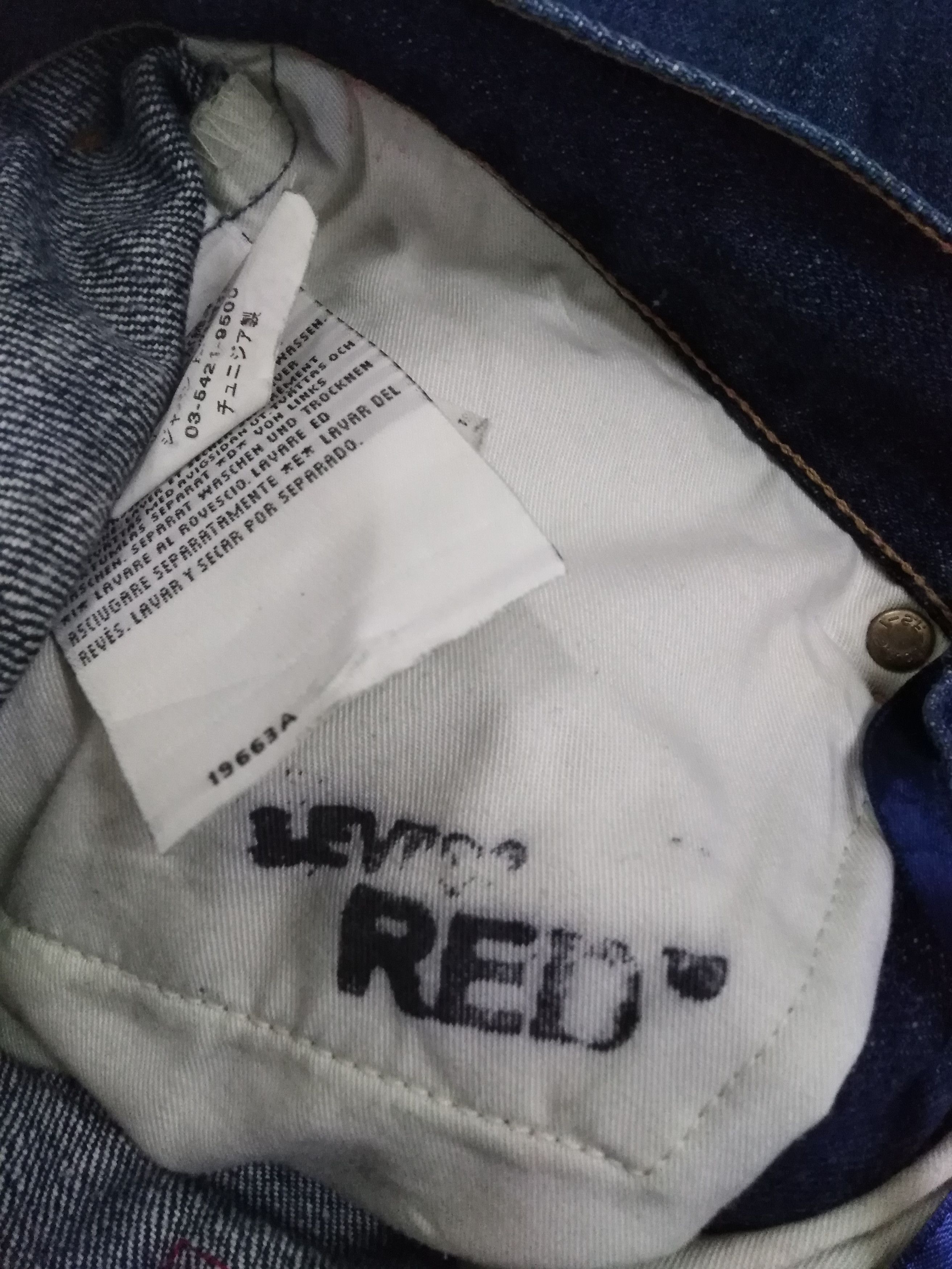 Levi's Vintage Levi's Red 3 pockets Dark Blue Great Condition Size US 26 / EU 42 - 18 Thumbnail