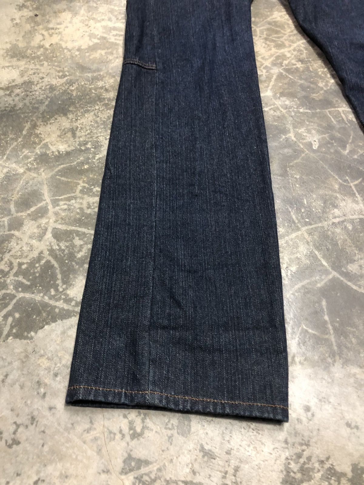 Japanese Brand Dominated Handcrafted Jean double waist zipper denim rare Size US 33 - 15 Thumbnail