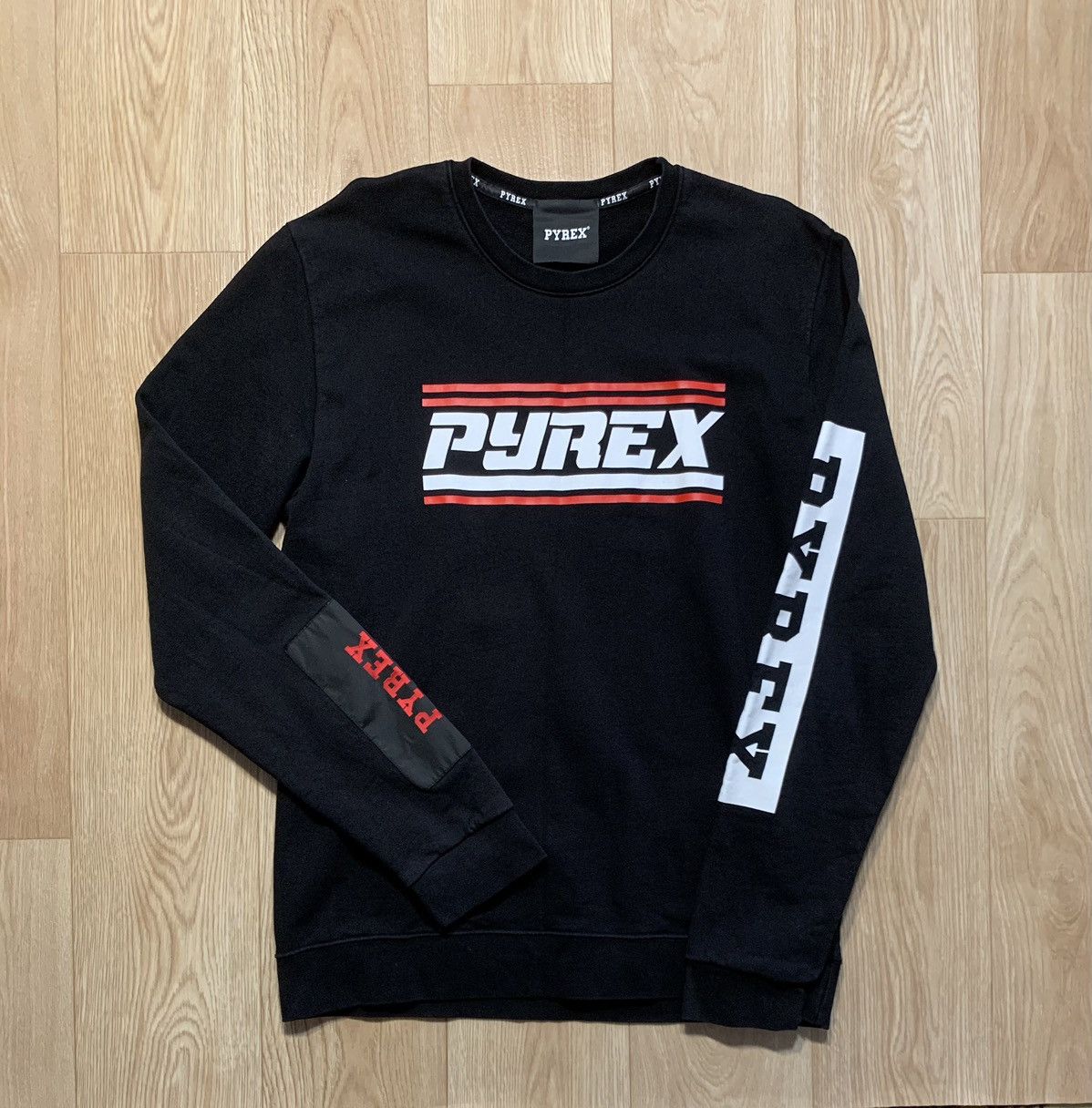 Japanese Brand Pyrex Japanese Style Multilogo Sweatshirt Size US XXL / EU 58 / 5 - 1 Thumbnail