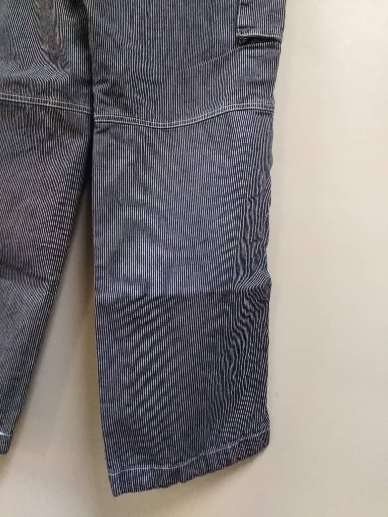 Sugar Cane Vintage Japan Cargo Carpenter Pant Hickory Stripe Dogman Size US 33 - 10 Thumbnail