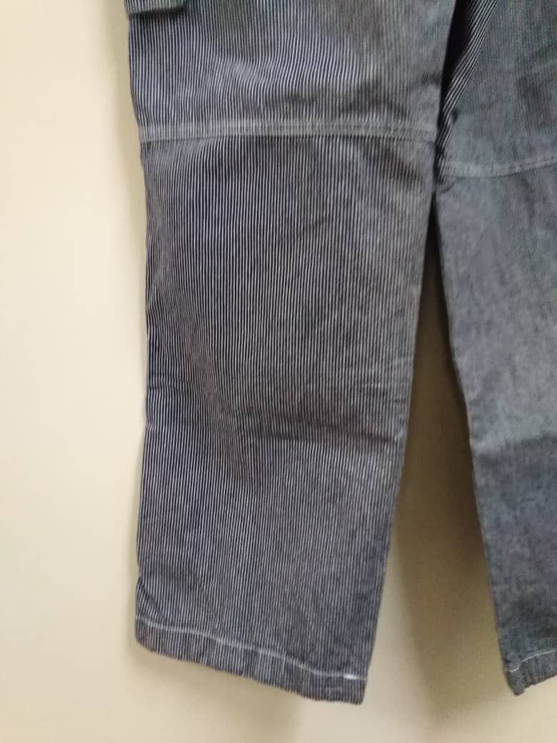Sugar Cane Vintage Japan Cargo Carpenter Pant Hickory Stripe Dogman Size US 33 - 19 Thumbnail