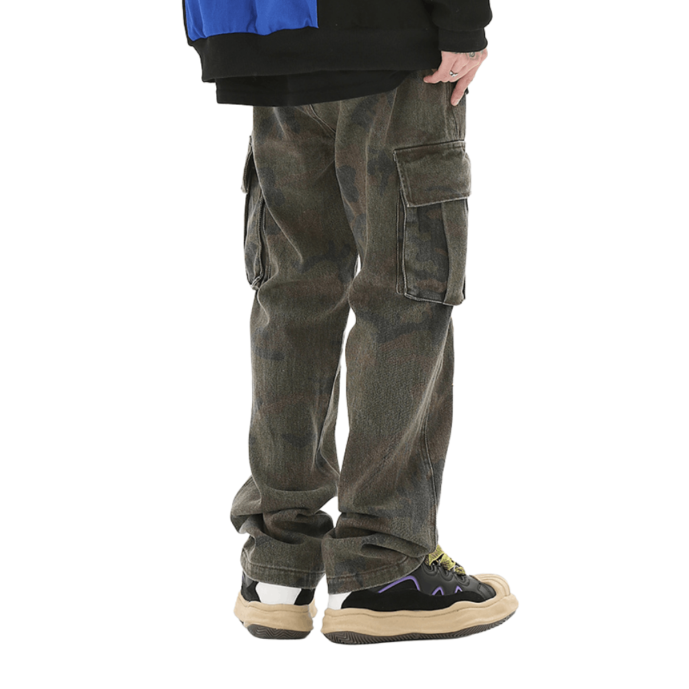 Jean Letters Cargo Stacked Denim Jeans Size US 32 / EU 48 - 4 Thumbnail