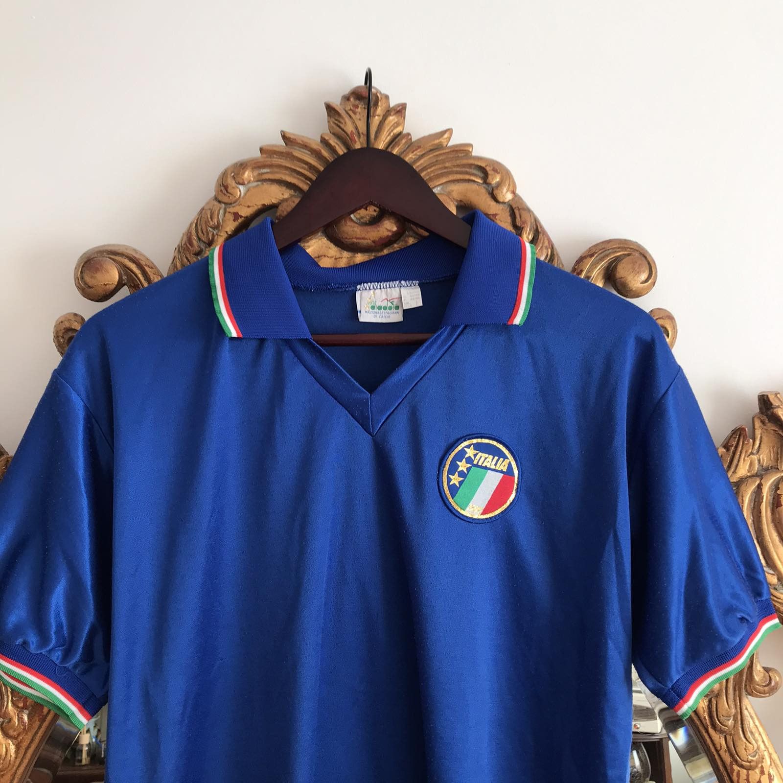 Diadora Vintage 1986 Diadora Italy soccer Football Jersey Sz L Size US L / EU 52-54 / 3 - 2 Thumbnail