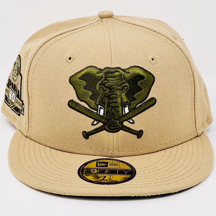 Gorra de béisbol Oakland Athletic blanca y verde - Gorra Cooperstown
