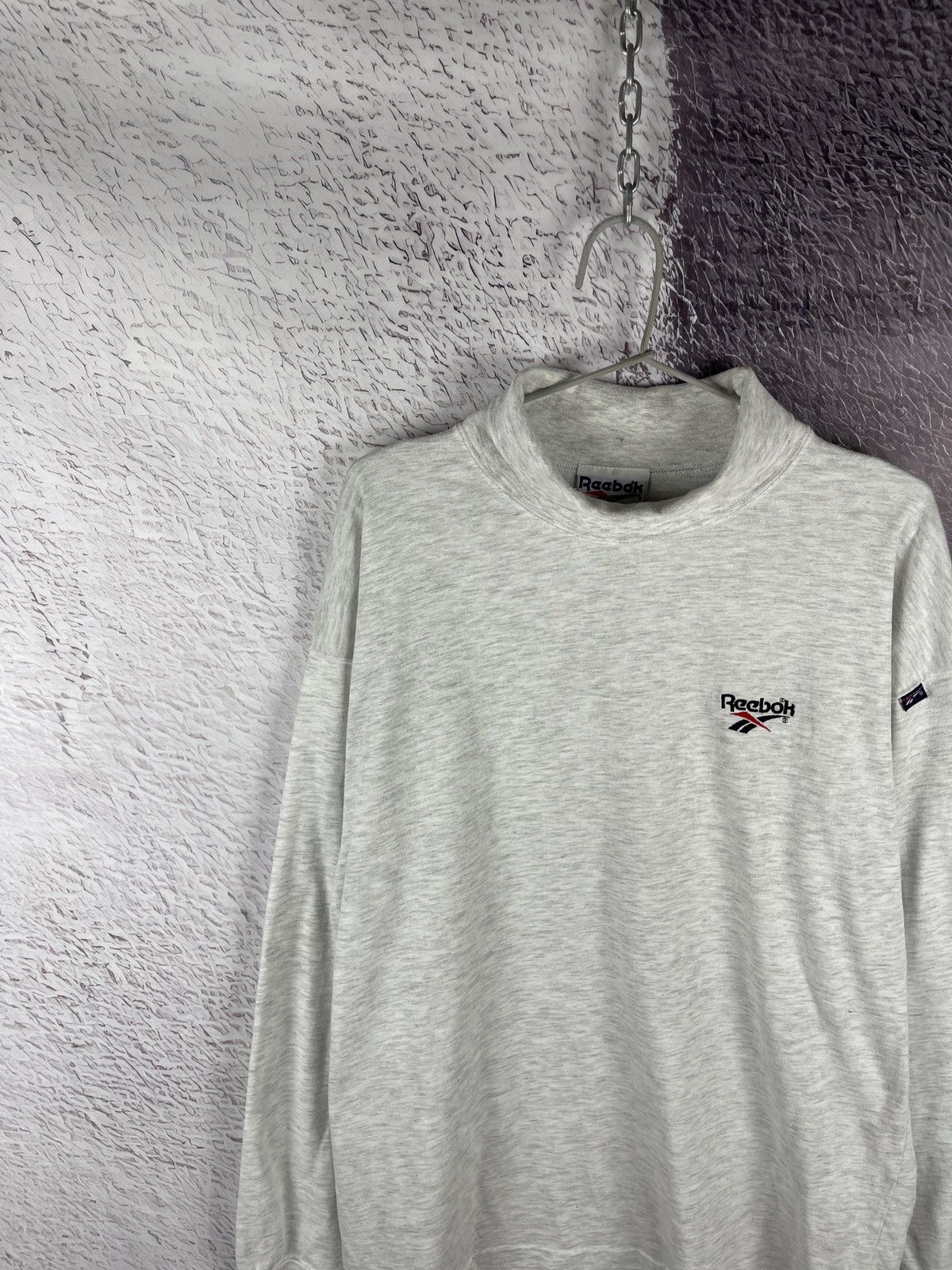 Reebok Reebok vintage 90s turtleneck long sleeve tee shirt logo Size US XL / EU 56 / 4 - 2 Thumbnail