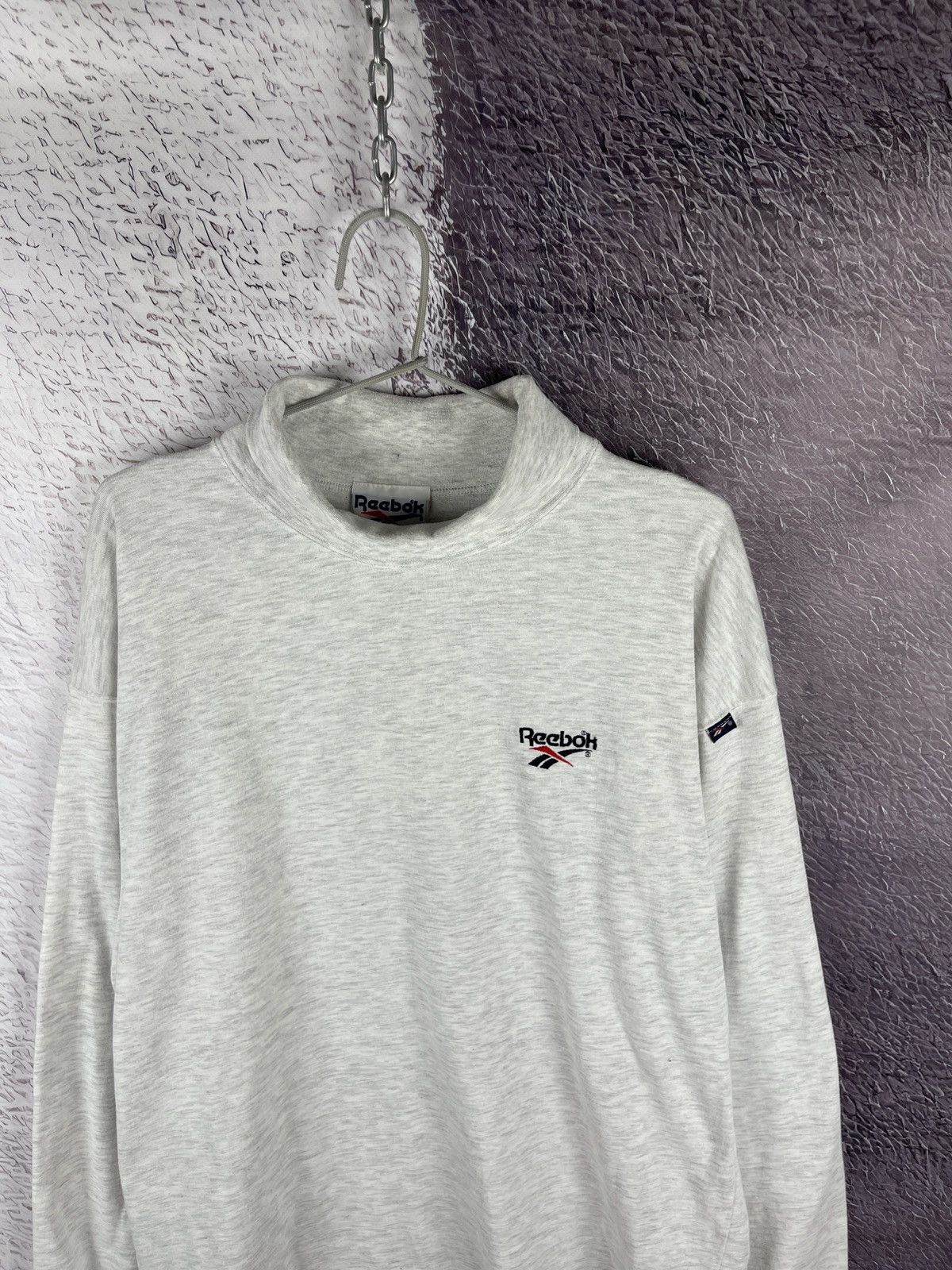 Reebok Reebok vintage 90s turtleneck long sleeve tee shirt logo Size US XL / EU 56 / 4 - 4 Thumbnail