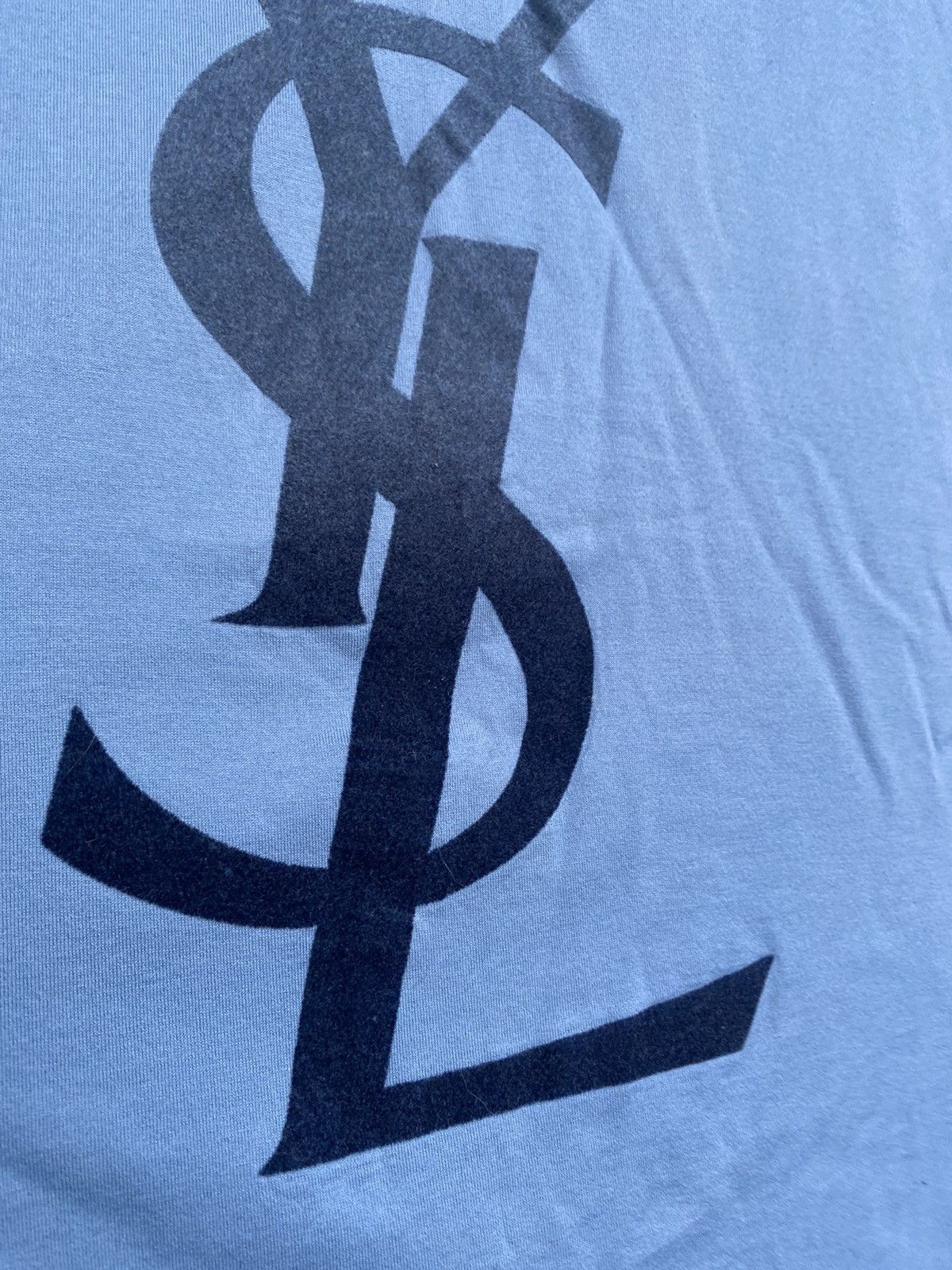 Yves Saint Laurent OG YSL T-shirt Italy Blue Size US M / EU 48-50 / 2 - 3 Thumbnail